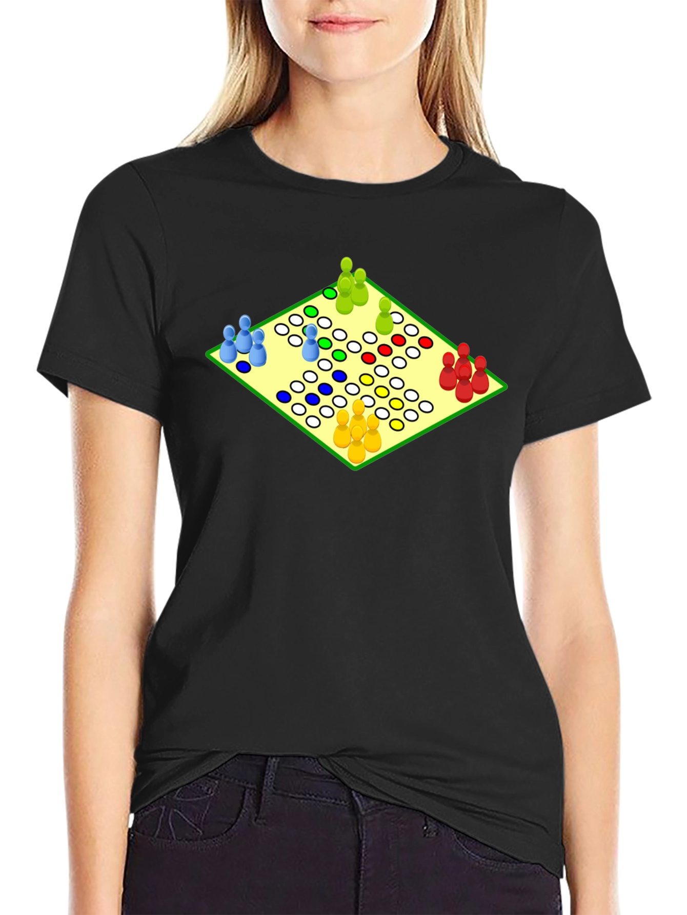 Ludo Board Game T-Shirt - Fun & Casual Wear