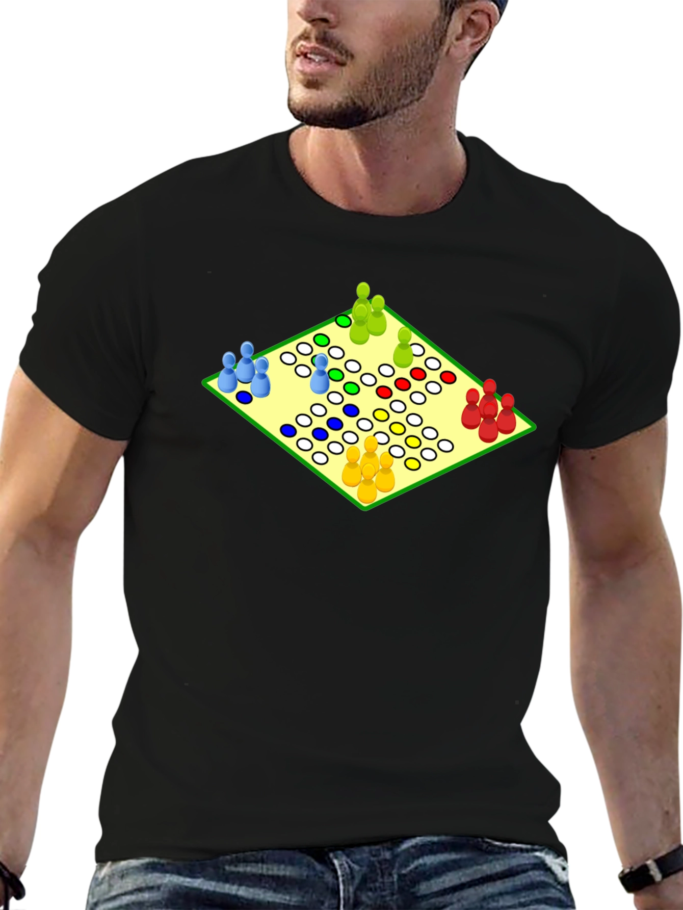 Ludo Board Game T-Shirt - Fun & Casual Wear