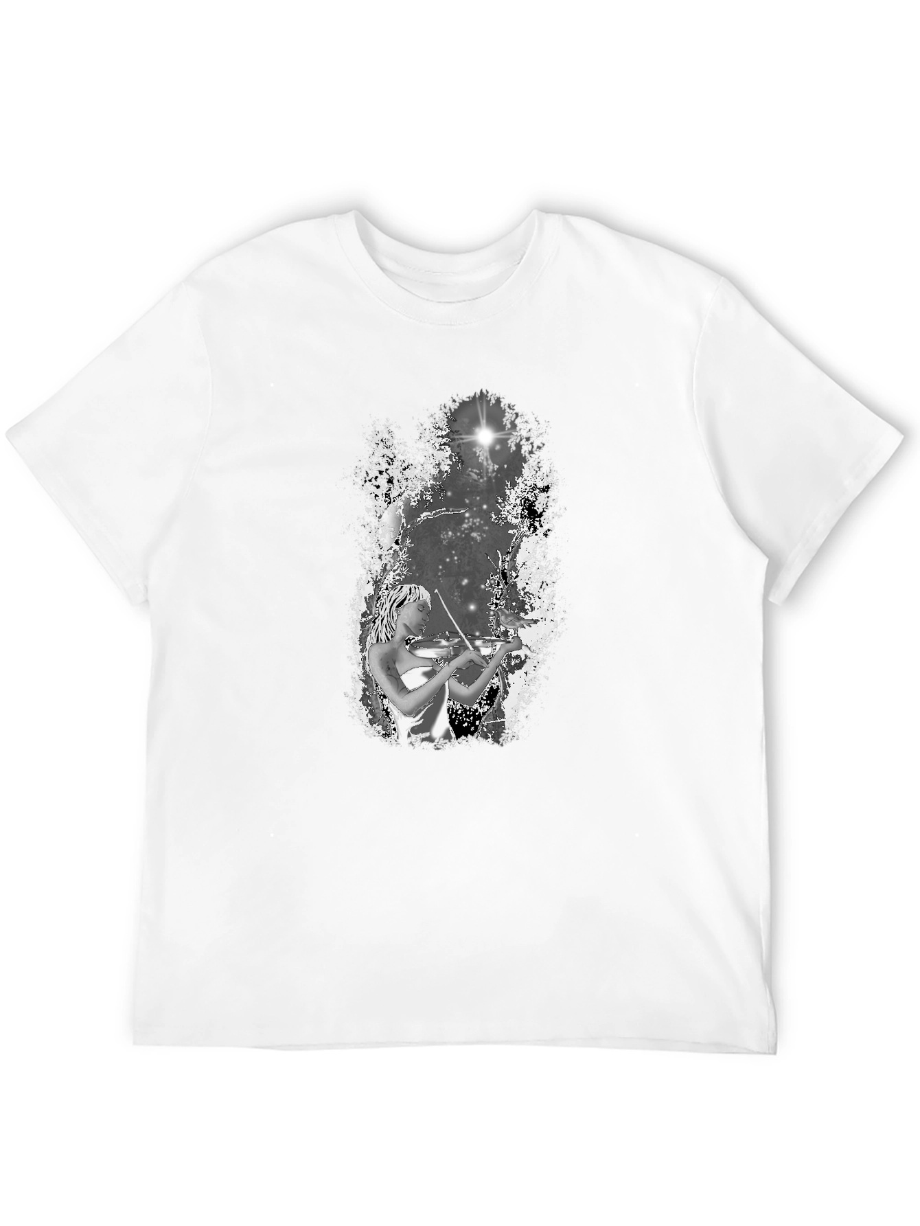 Mystic Violinist Graphic Tee - Black