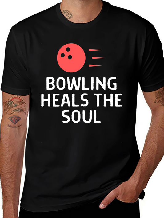 Bowling Heals the Soul Graphic Tee - Soft Cotton Comfort