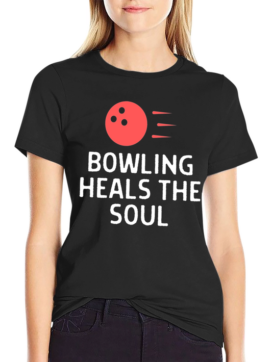 Bowling Heals the Soul Graphic Tee - Soft Cotton Comfort