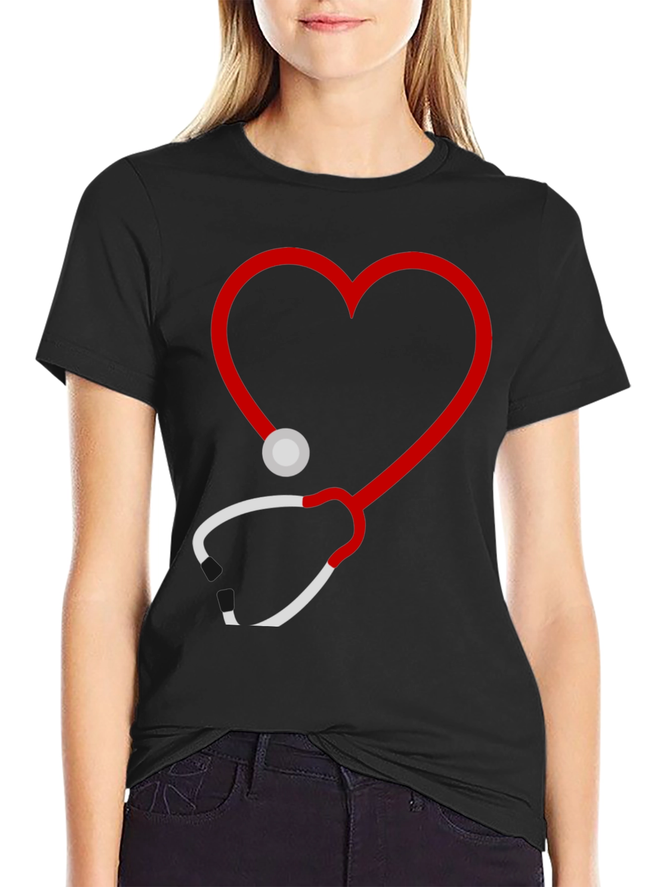 Stethoscope Heart Graphic Tee