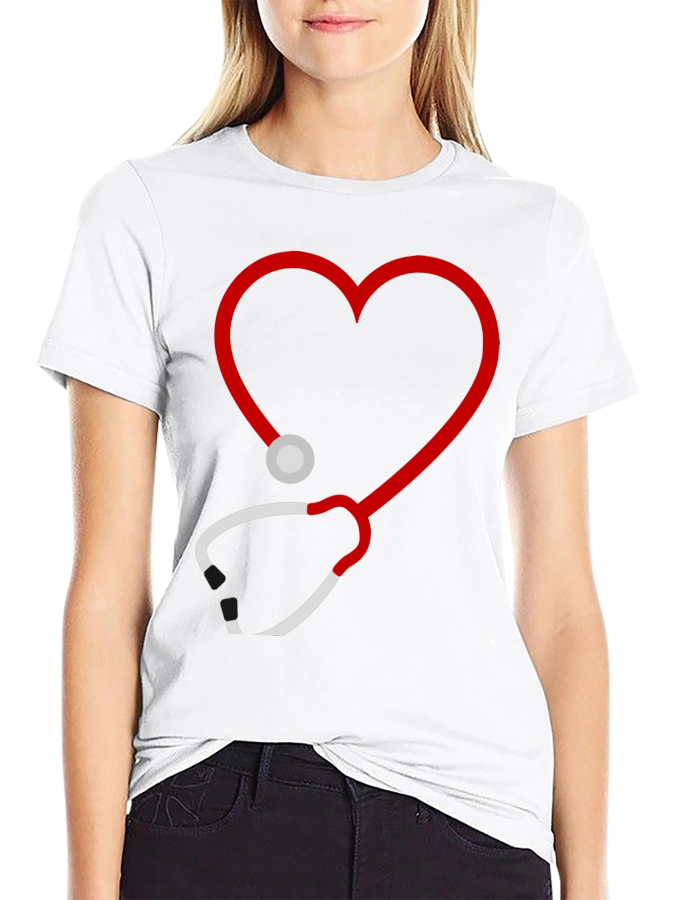 Stethoscope Heart Graphic Tee