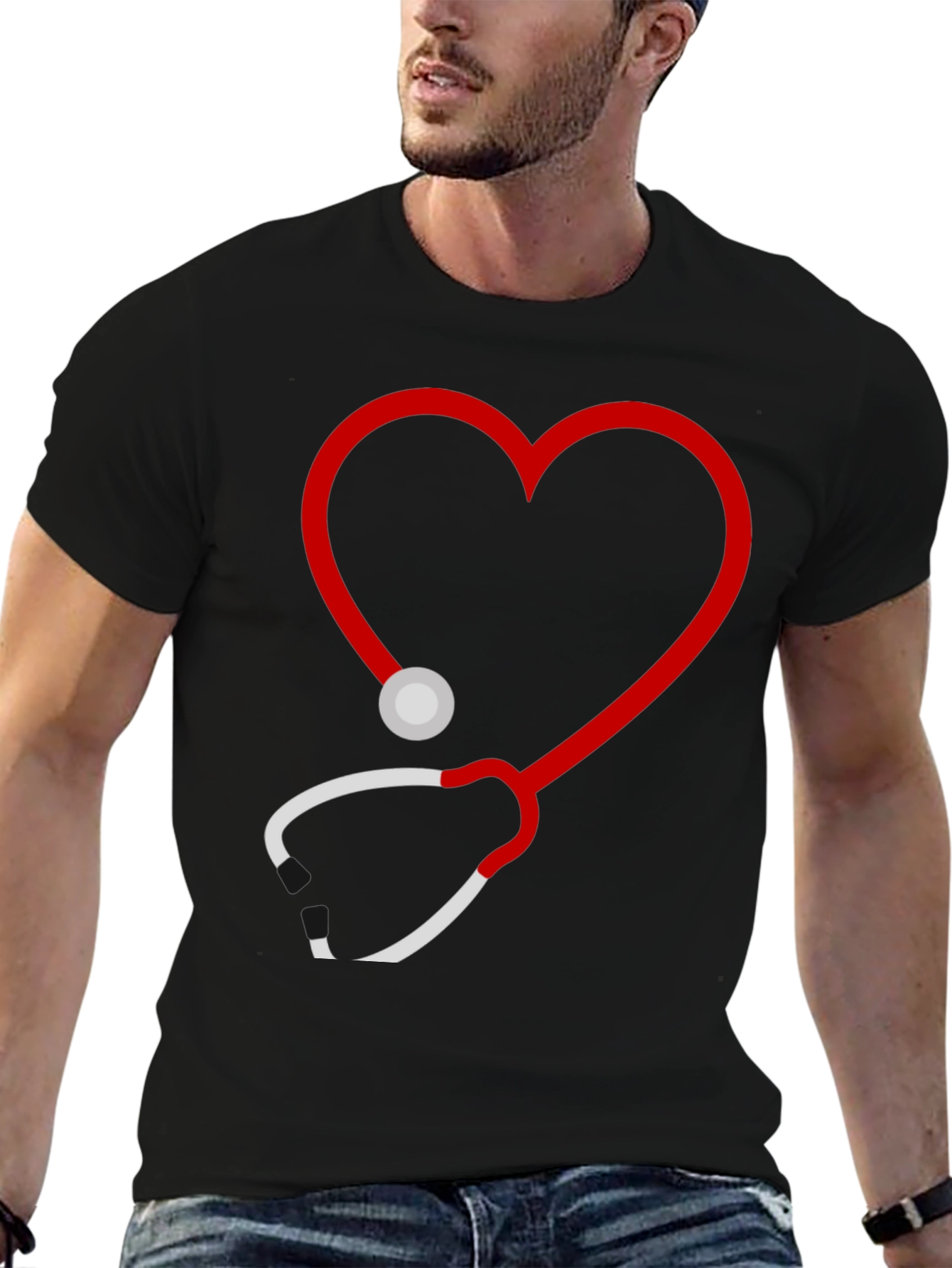Stethoscope Heart Graphic Tee