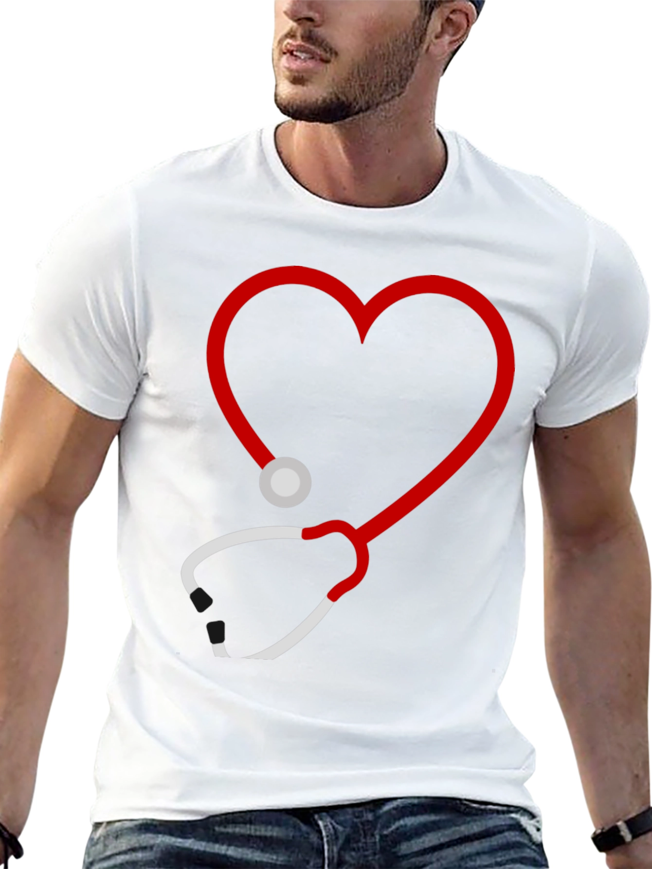 Stethoscope Heart Graphic Tee