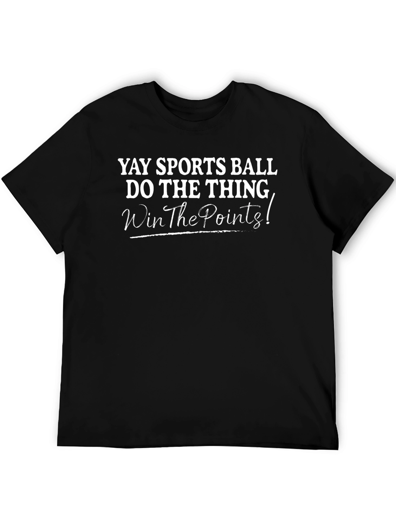 Yay Sports Ball T-Shirt: Humorous Fan Apparel