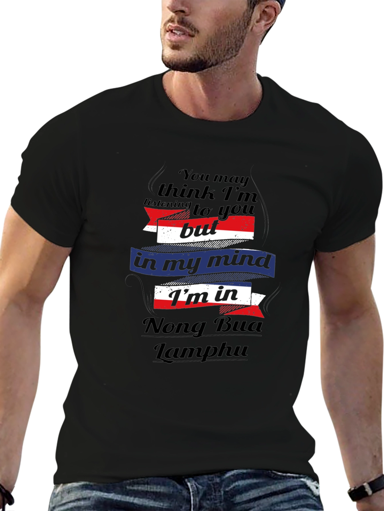 Nong Bua Lamphu T-Shirt - Mens Black Tee