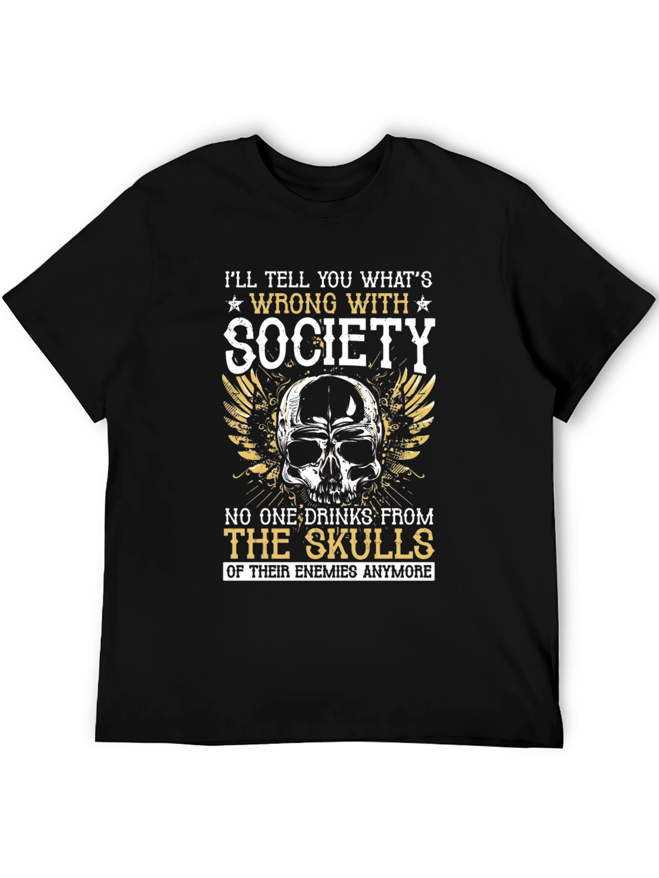 Skull Society T-Shirt - Edgy Graphic Tee