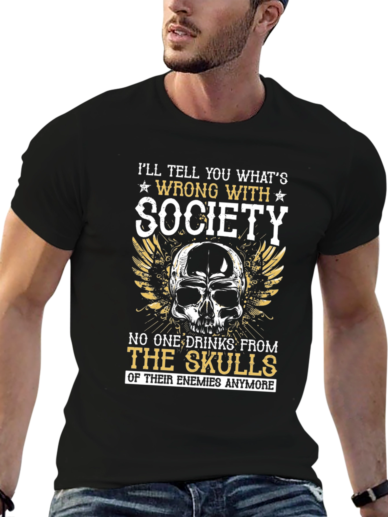 Skull Society T-Shirt - Edgy Graphic Tee