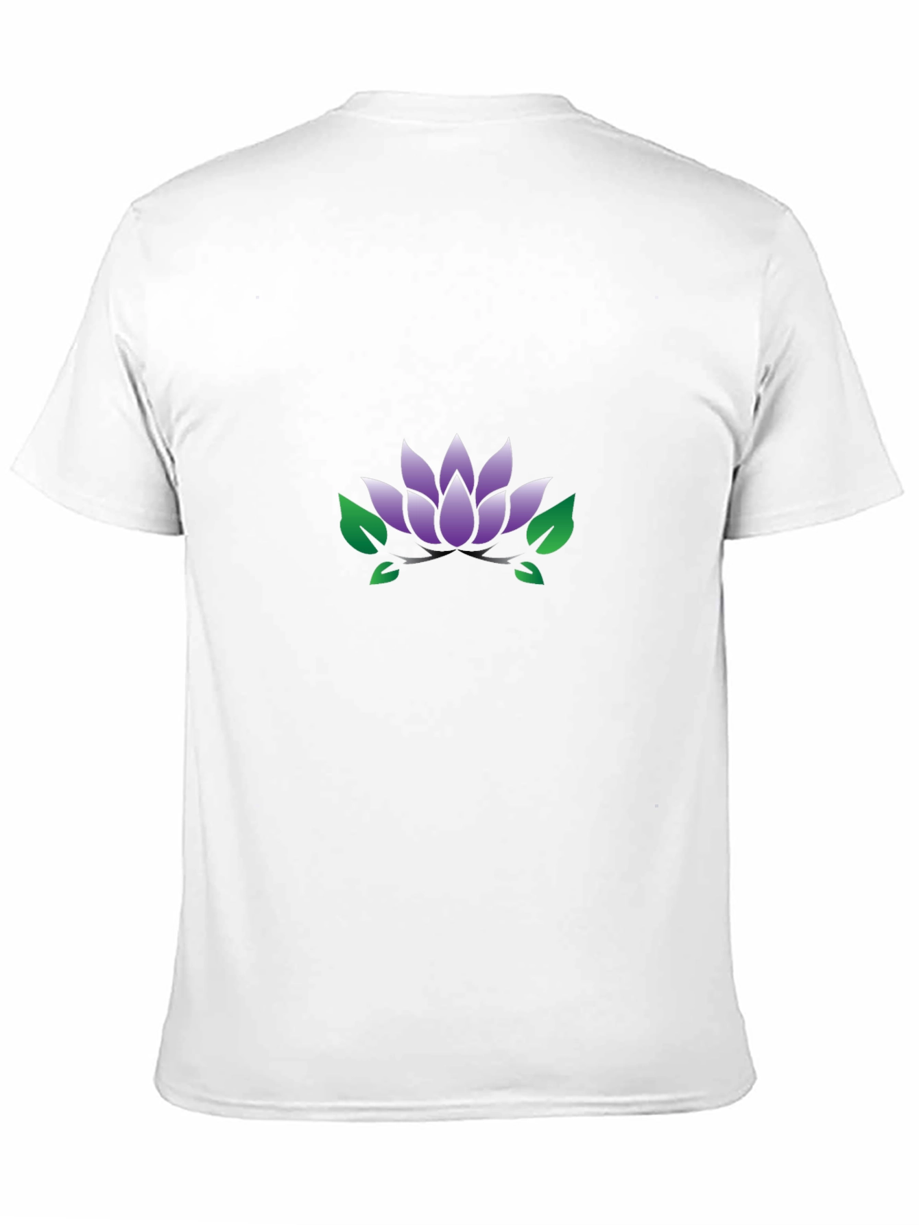 Lotus Flower Graphic Black T-Shirt