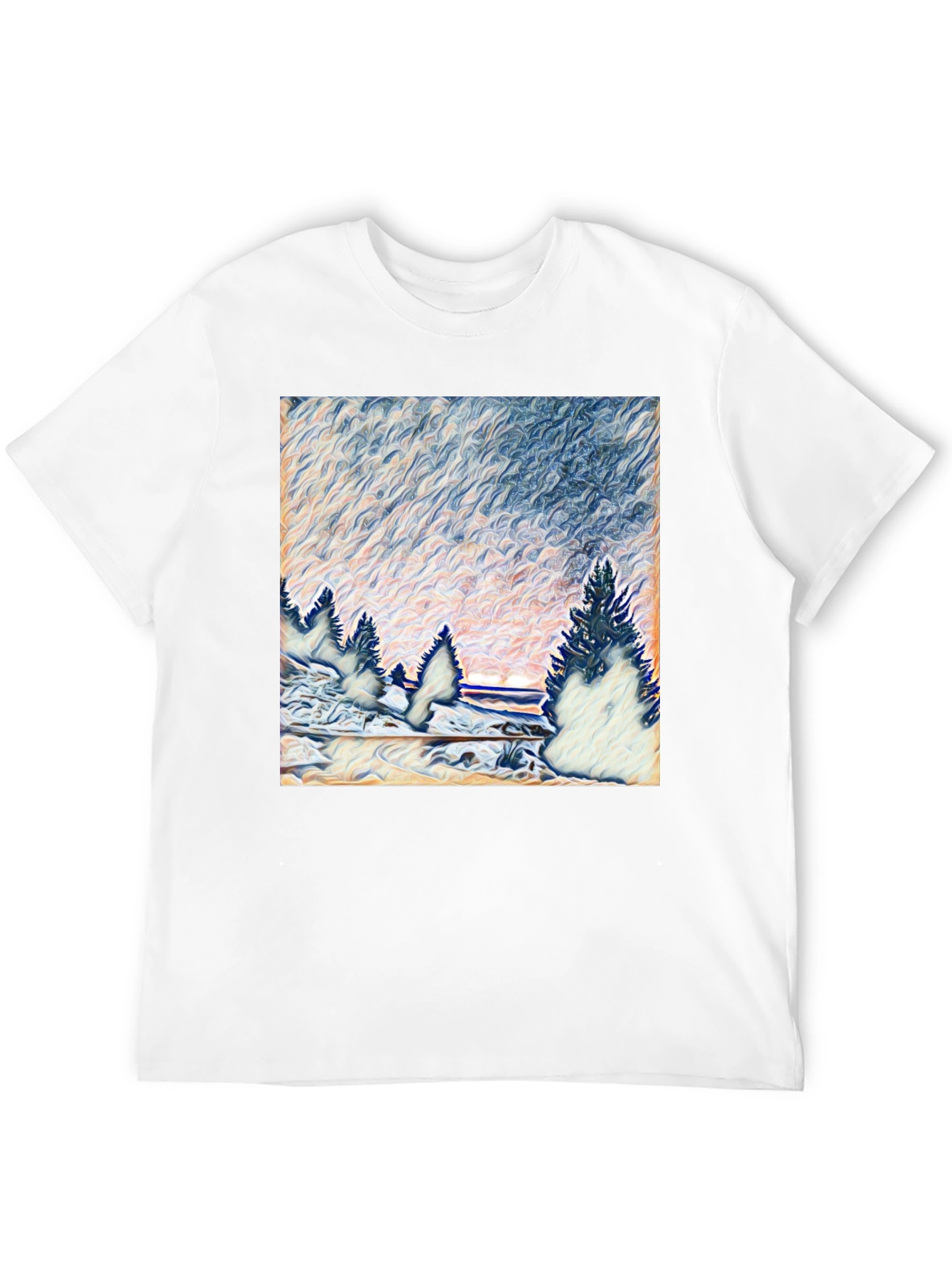 Winter Landscape Graphic T-Shirt