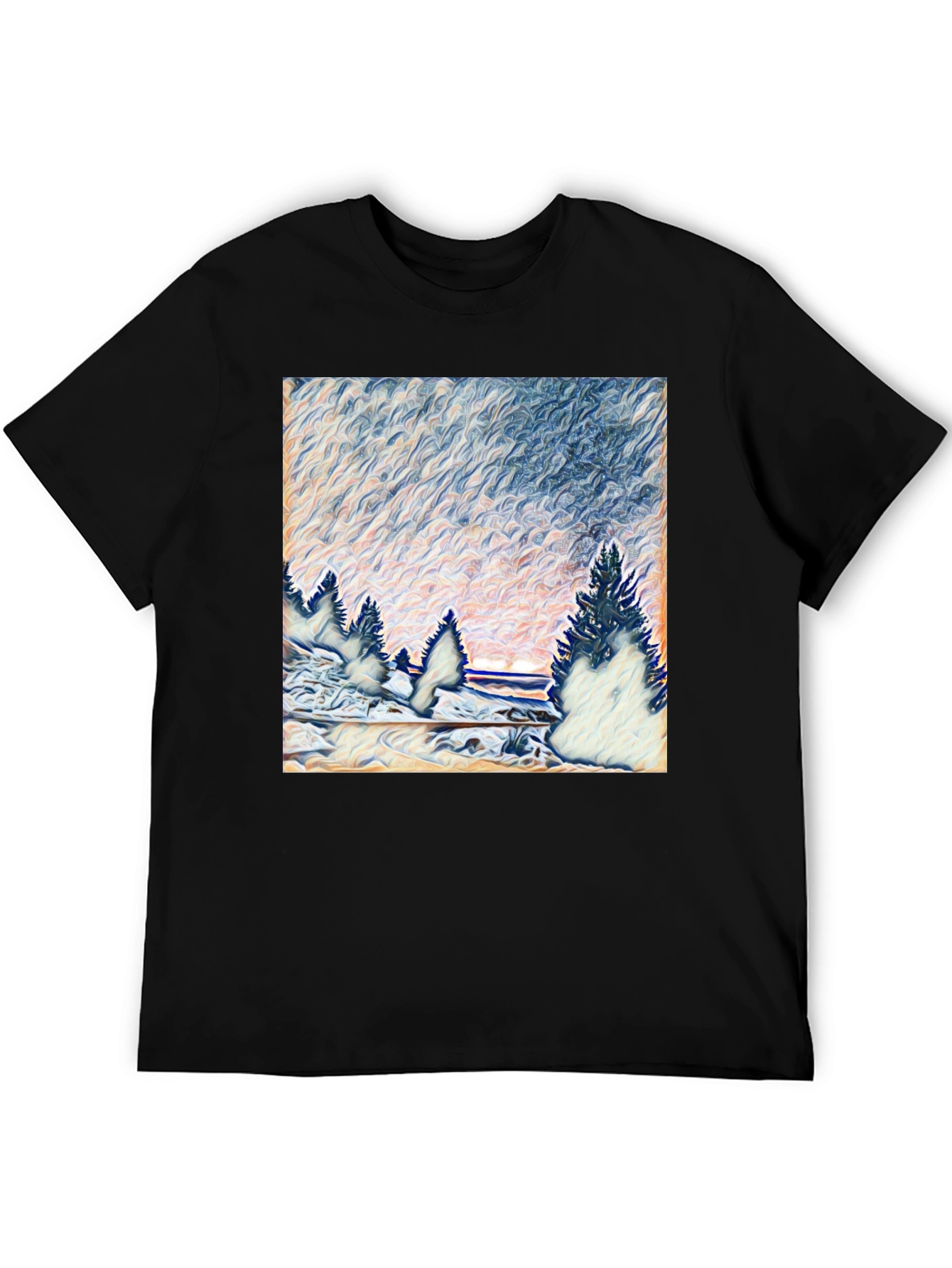 Winter Landscape Graphic T-Shirt