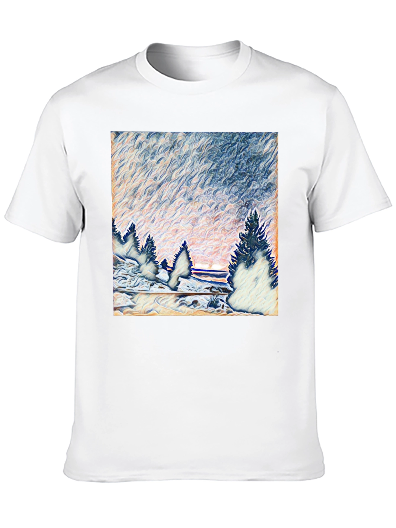 Winter Landscape Graphic T-Shirt