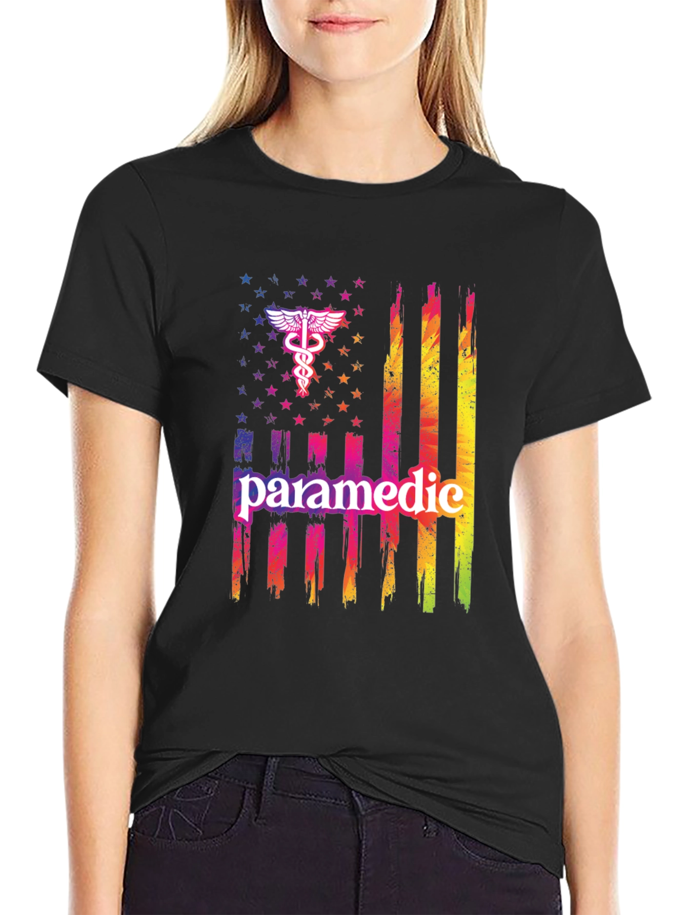 Paramedic American Flag T-Shirt