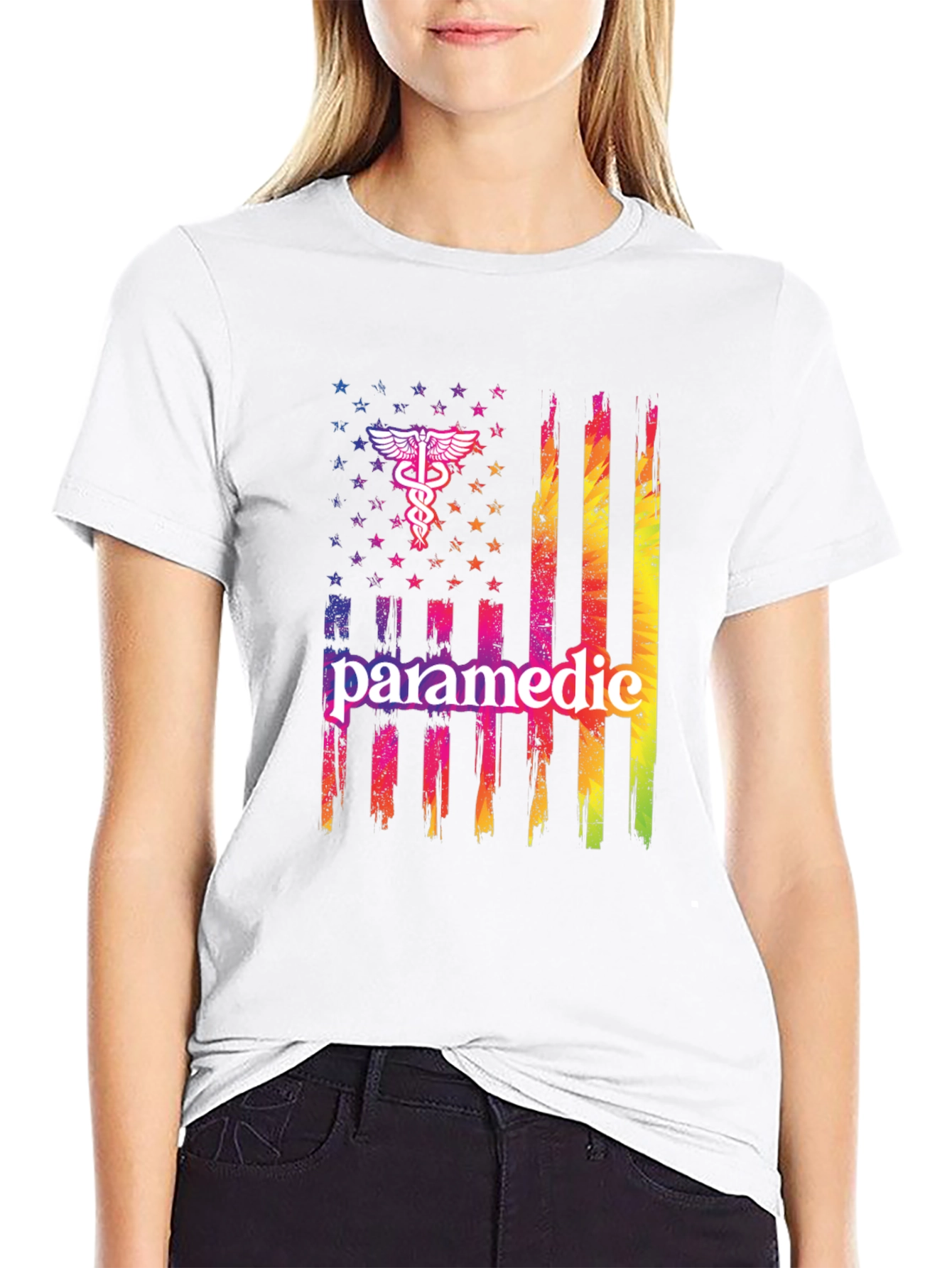Paramedic American Flag T-Shirt