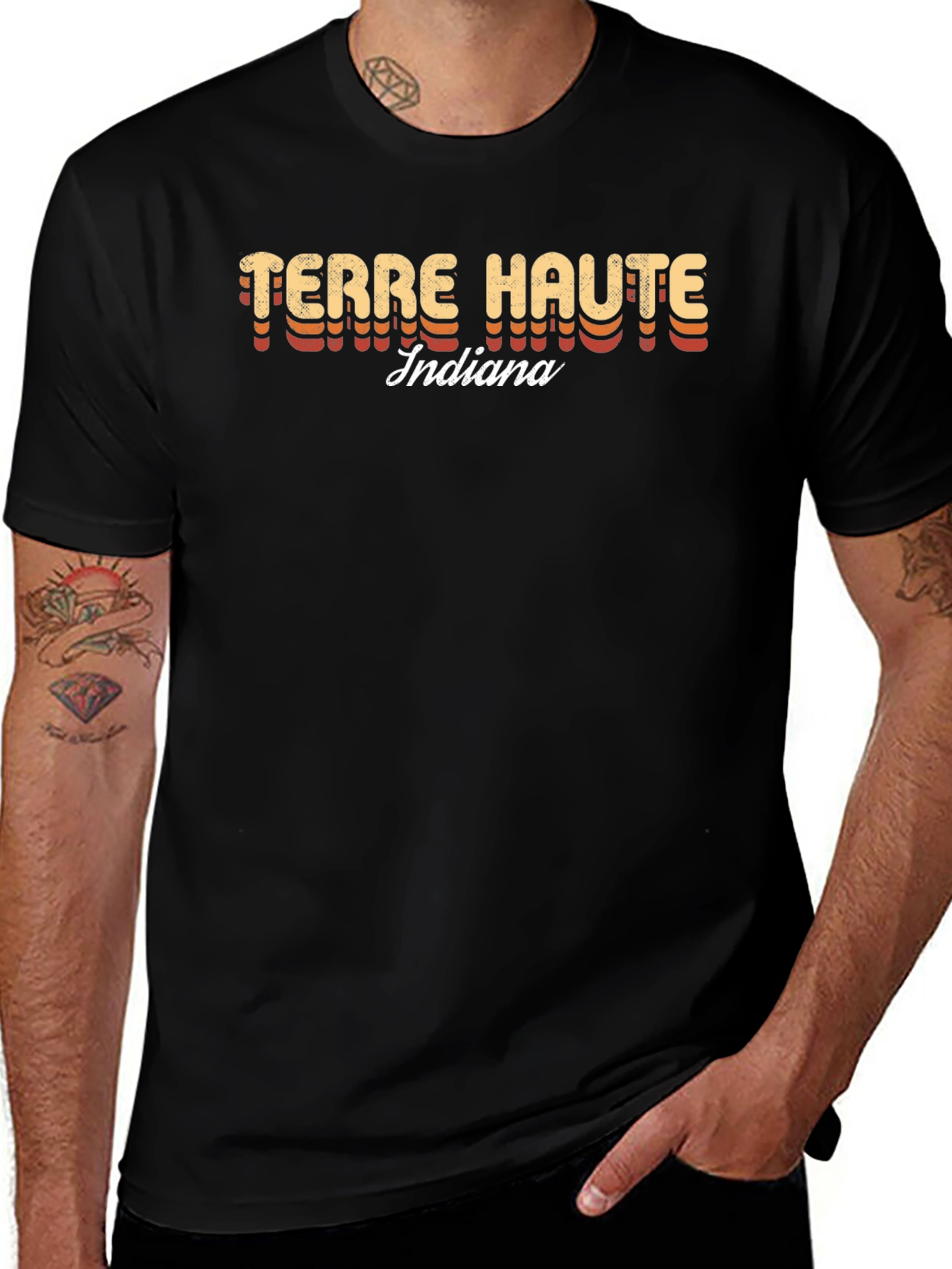Terre Haute Indiana Retro Graphic T-Shirt