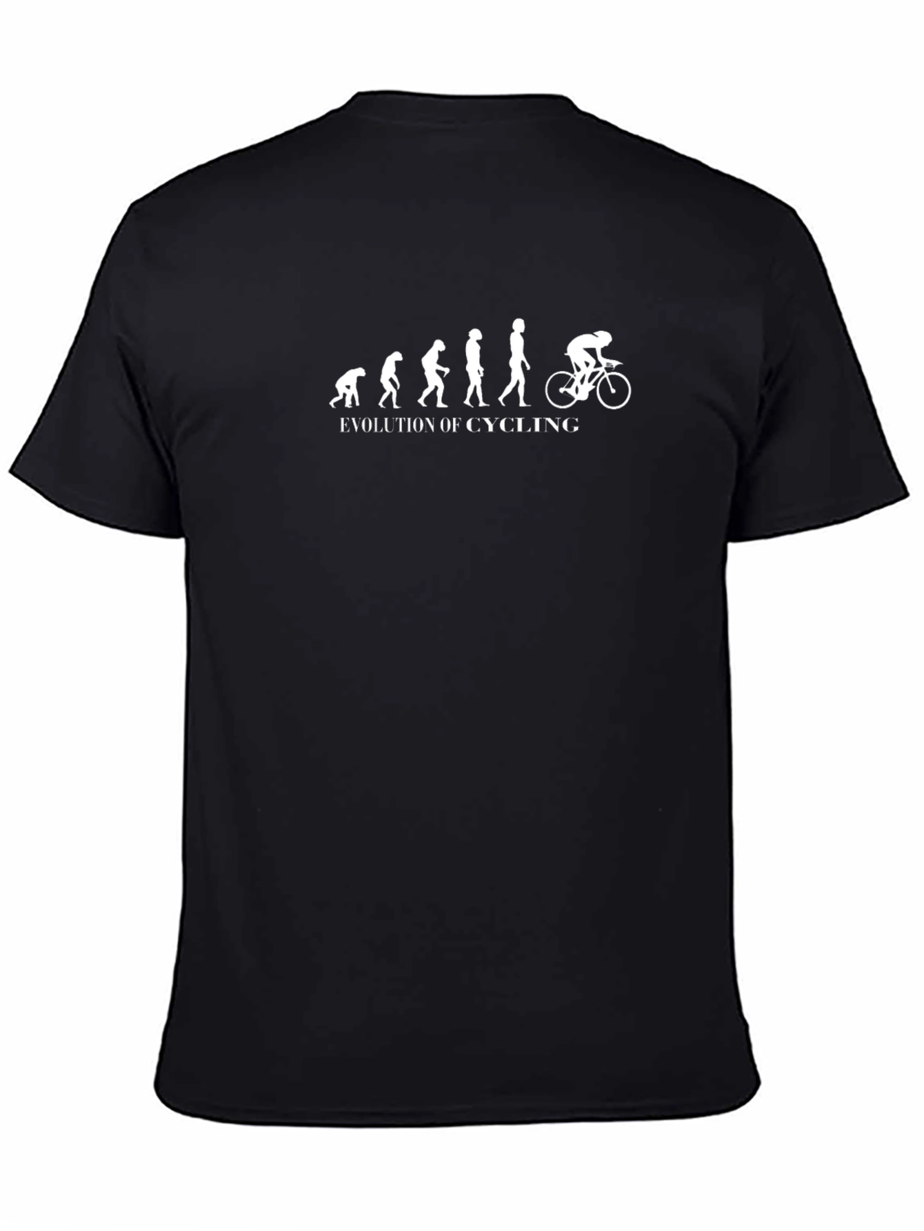 Evolution of Cycling Graphic Tee - Black