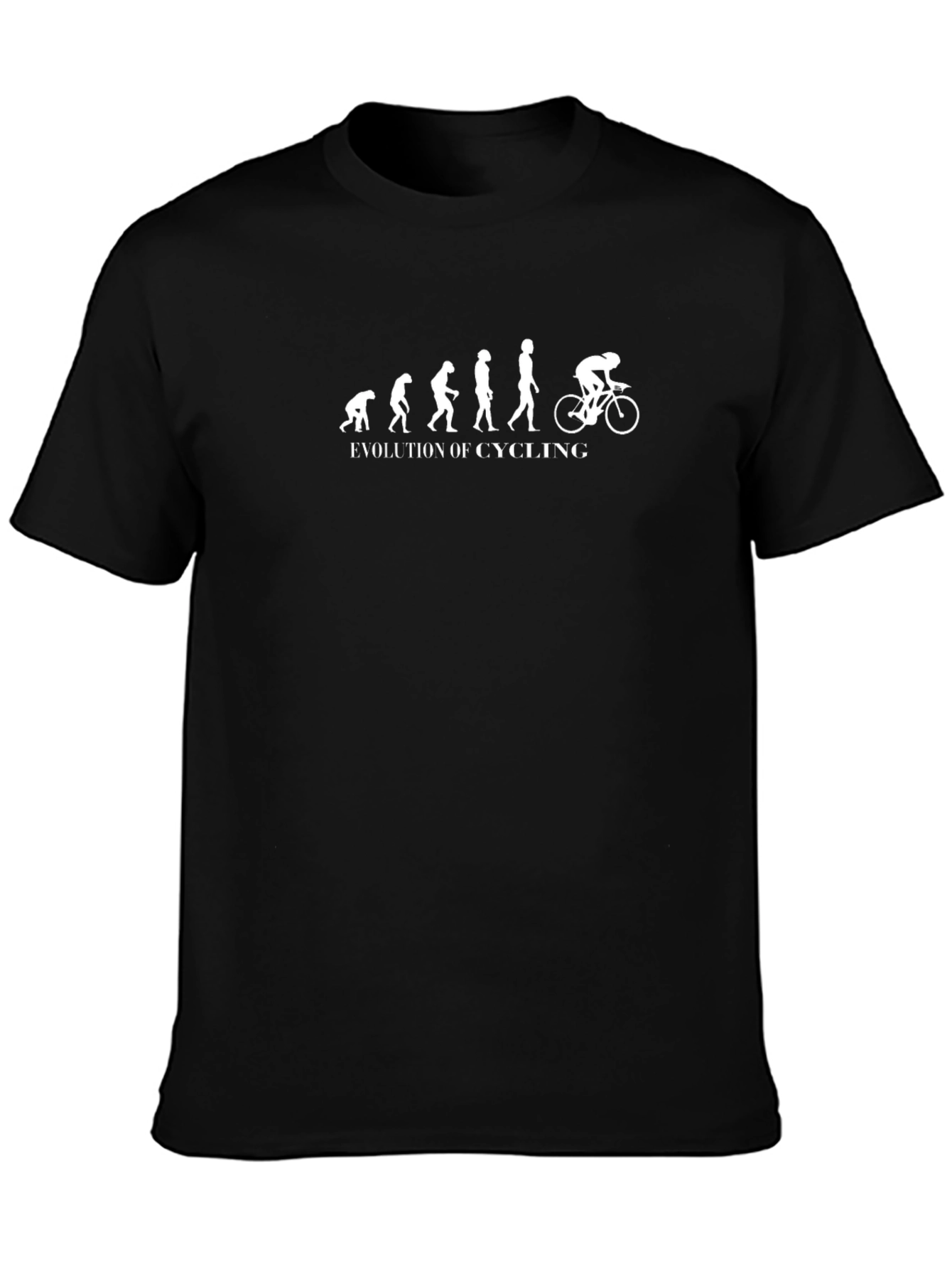 Evolution of Cycling Graphic Tee - Black