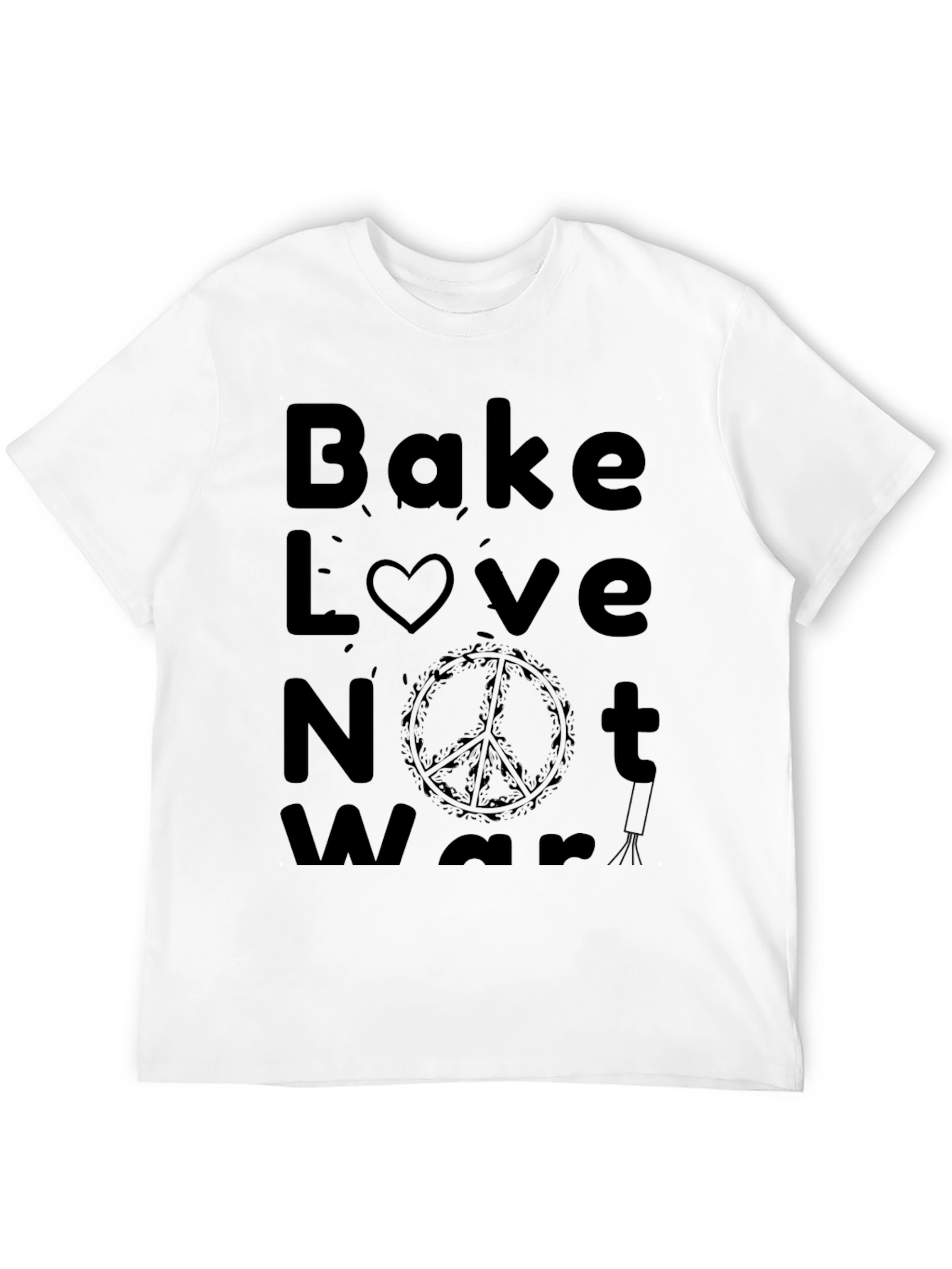 Bake Love Not War Graphic T-Shirt