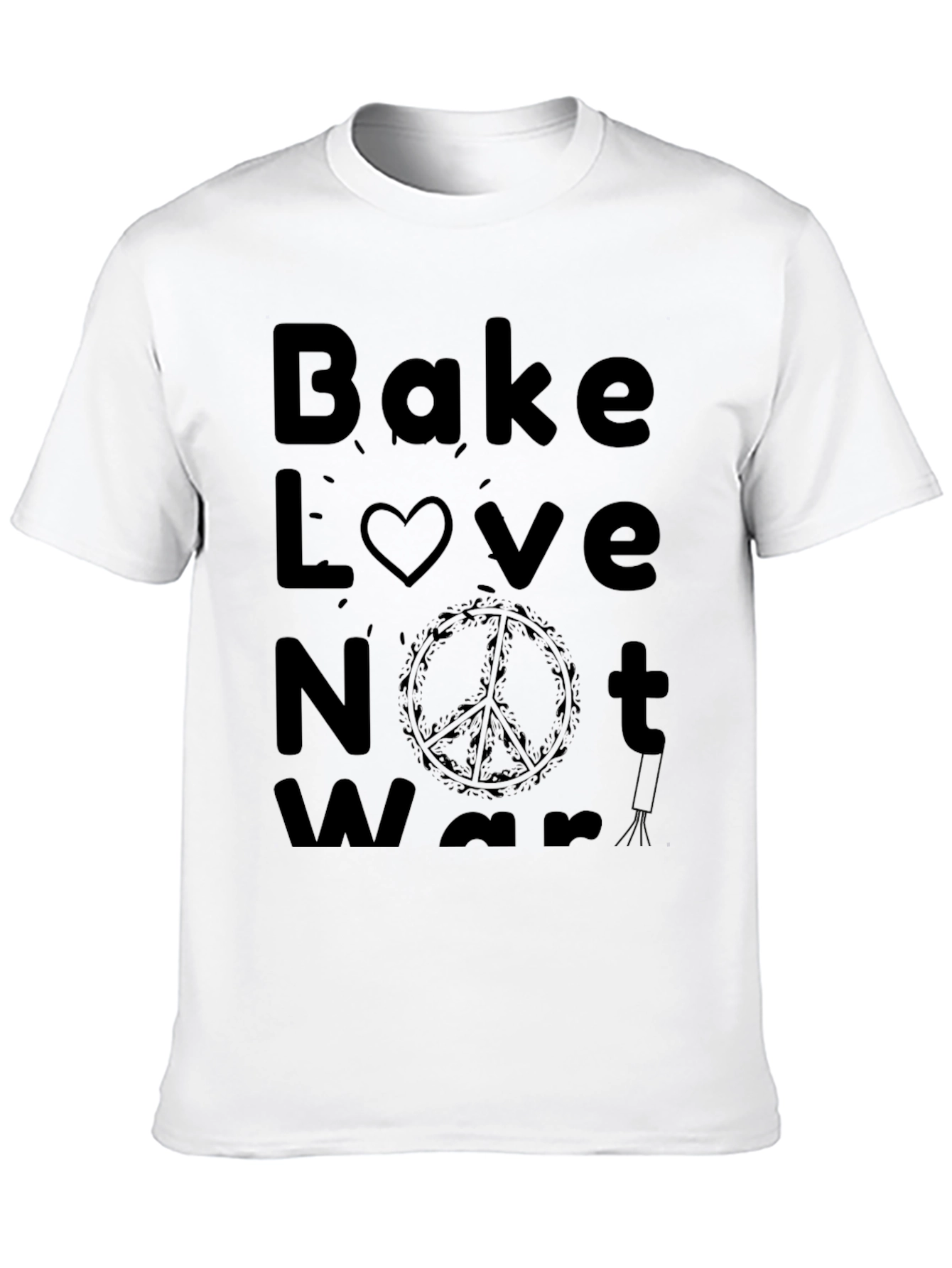 Bake Love Not War Graphic T-Shirt