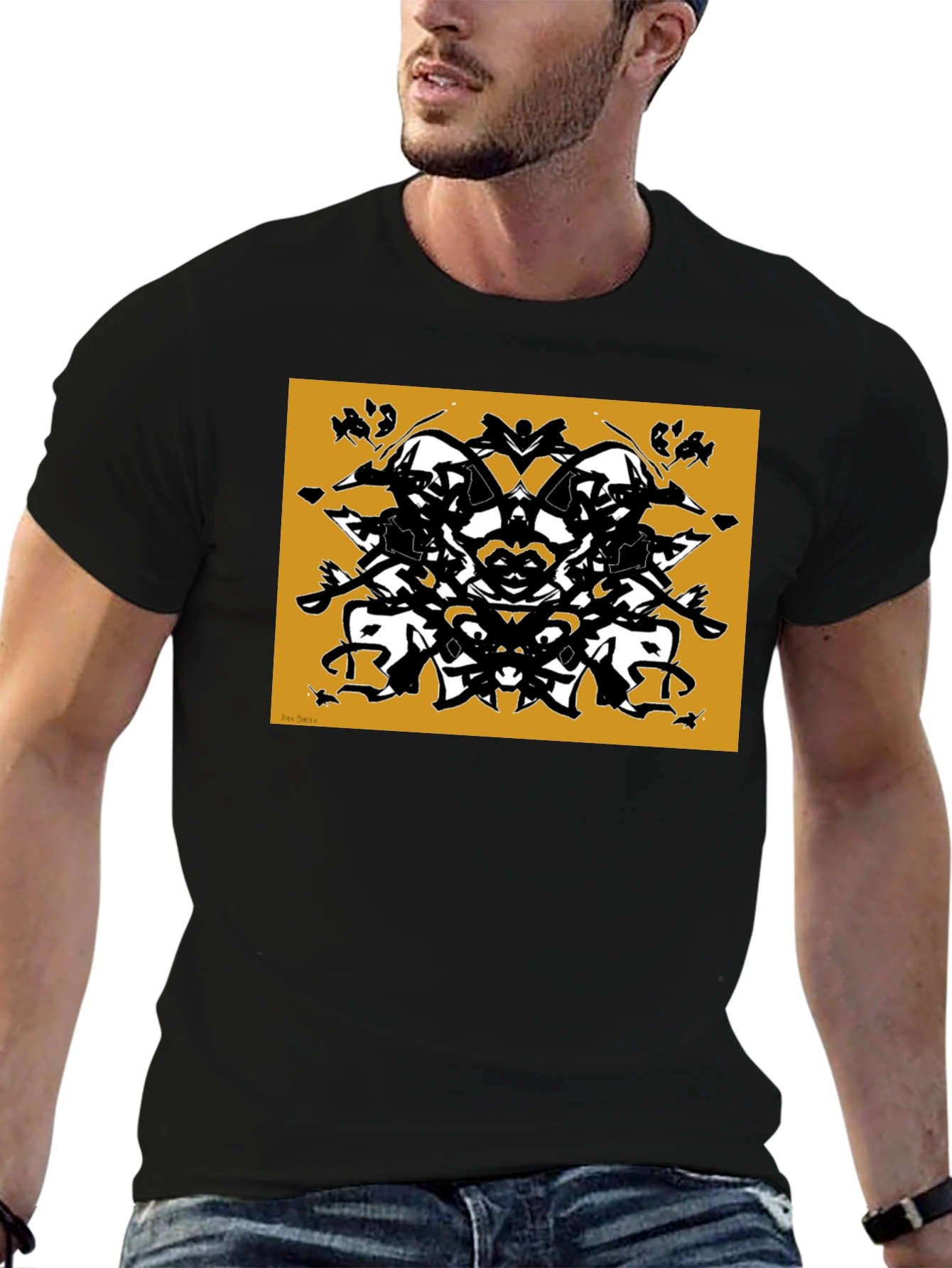 Abstract Rorschach Inkblot Graphic Tee