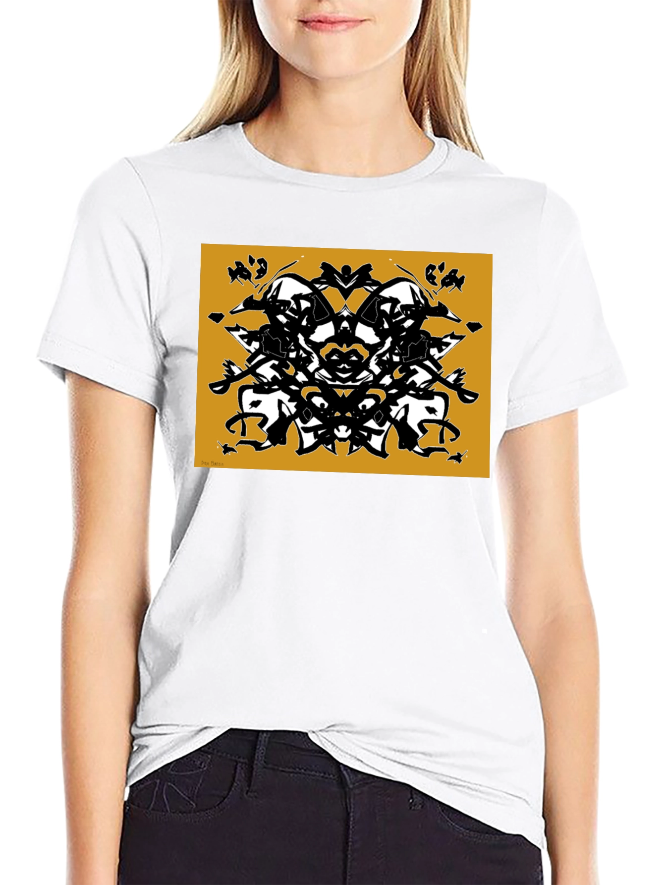 Abstract Rorschach Inkblot Graphic Tee