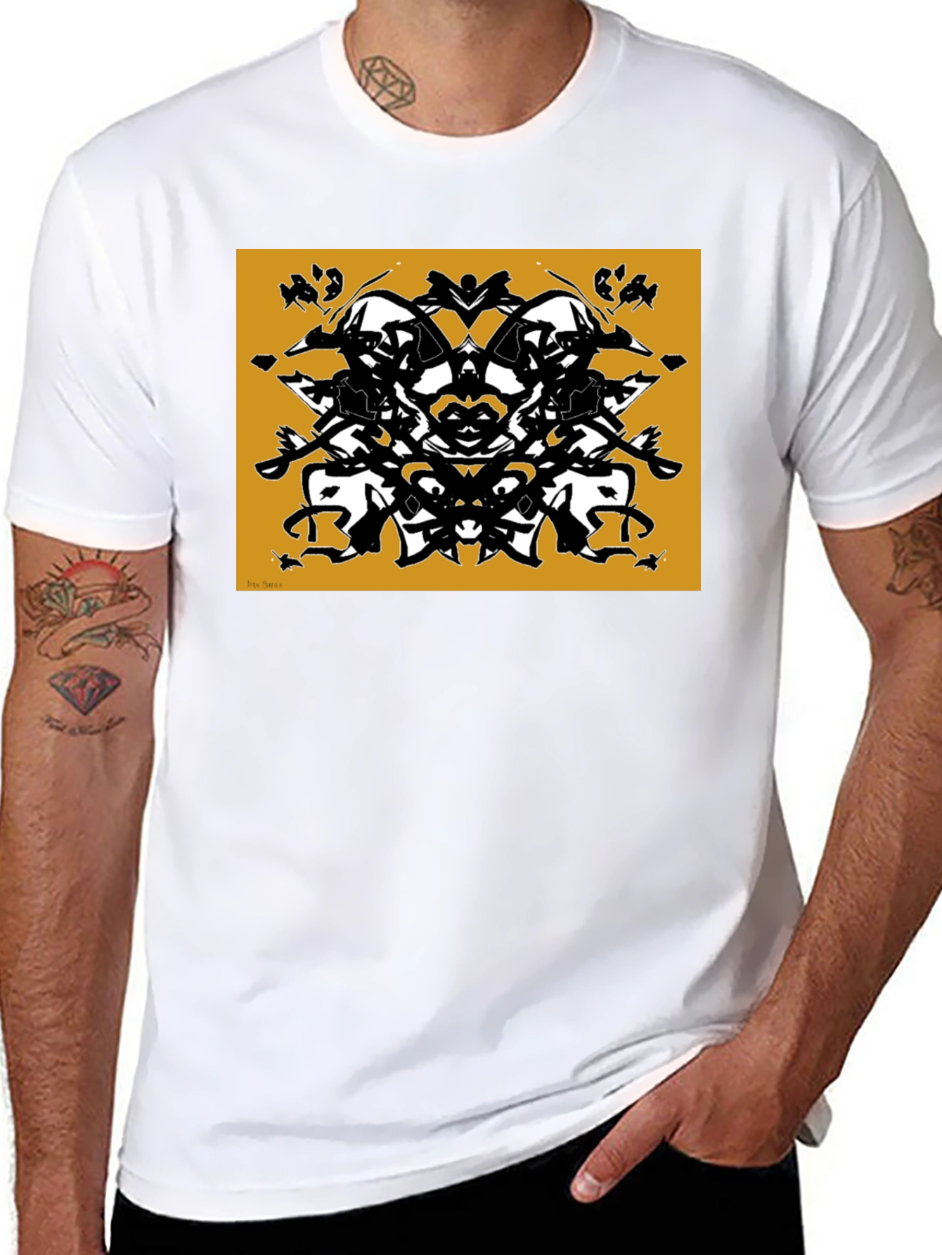 Abstract Rorschach Inkblot Graphic Tee