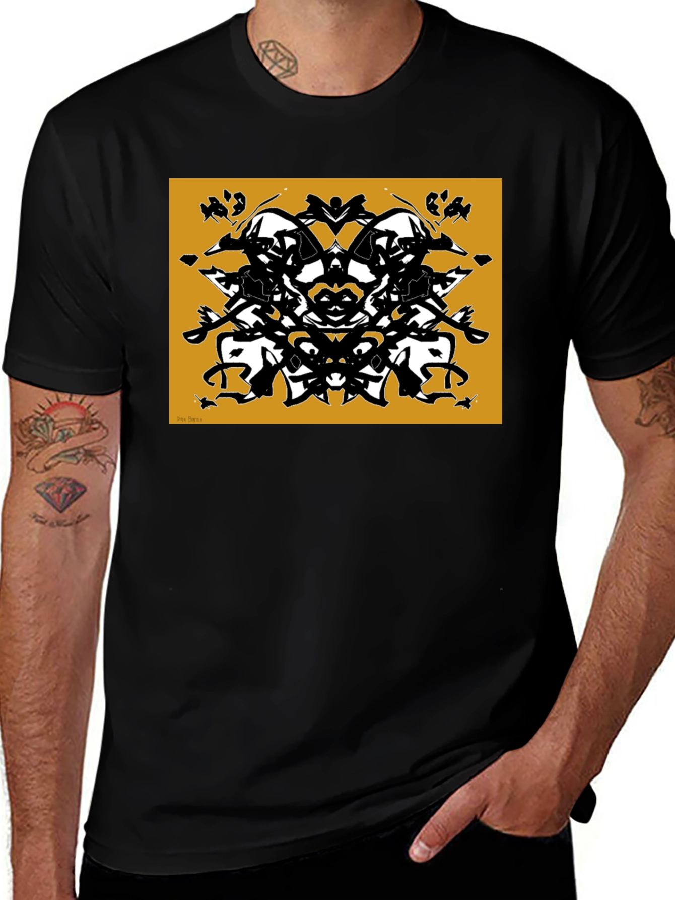Abstract Rorschach Inkblot Graphic Tee
