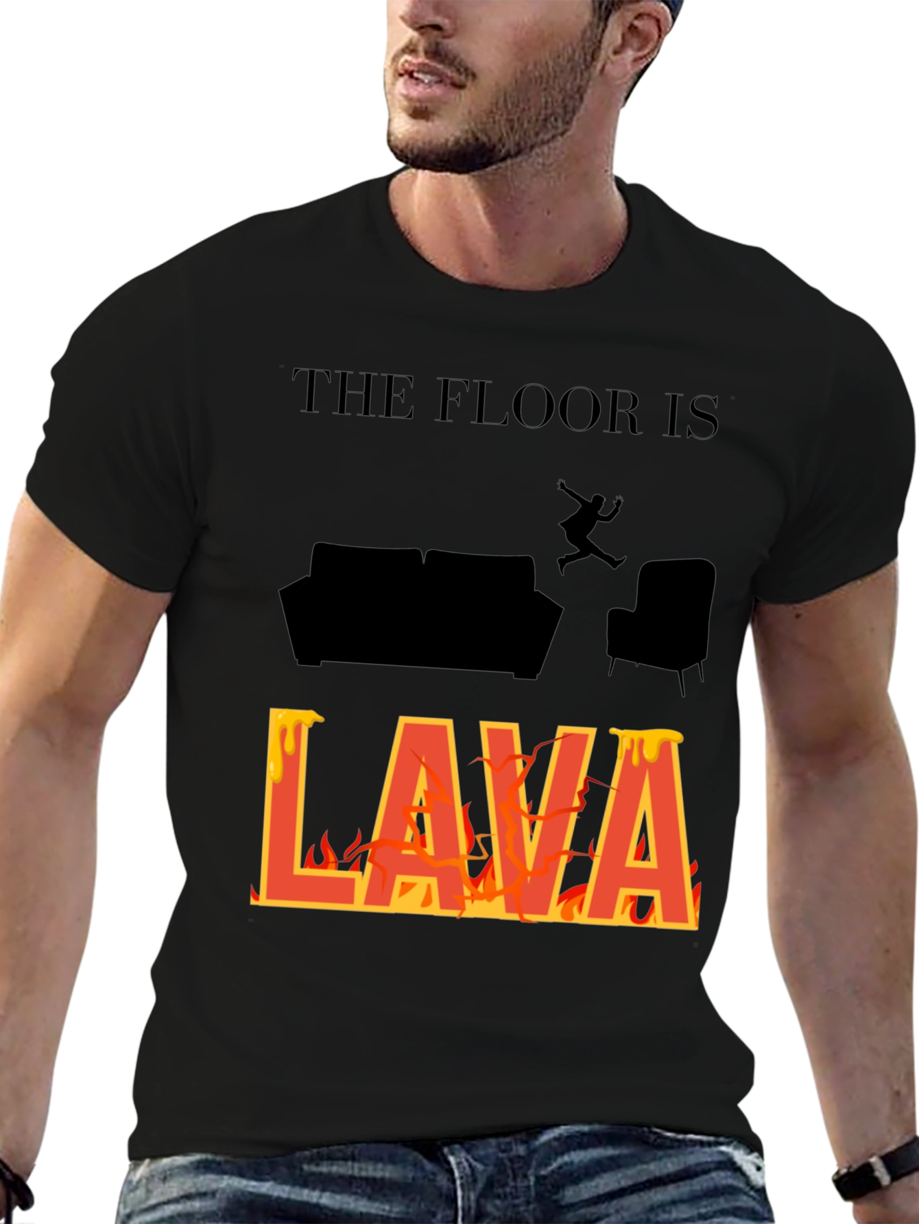 The Floor Is Lava T-Shirt Novelty Game Tee