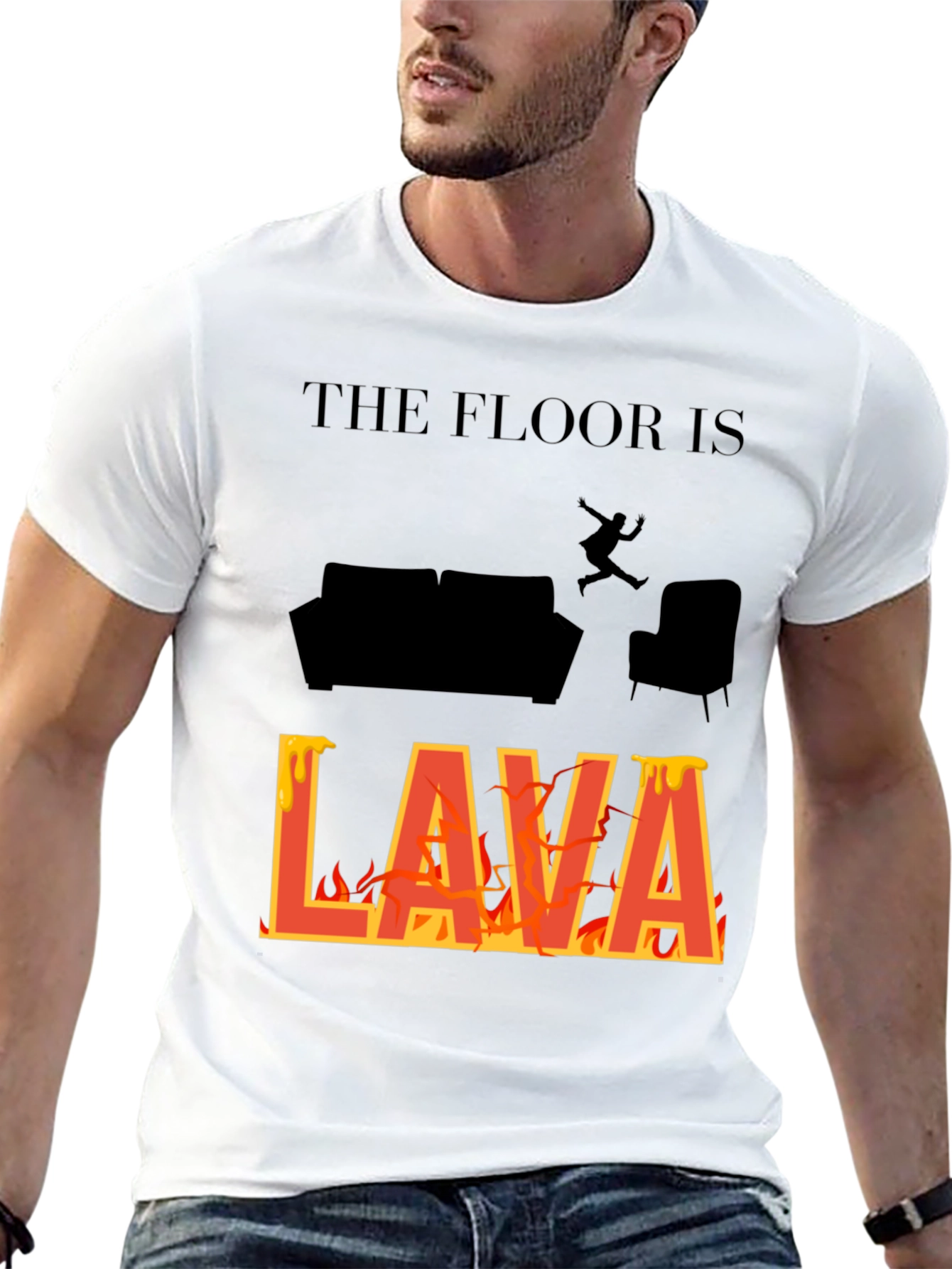 The Floor Is Lava T-Shirt Novelty Game Tee