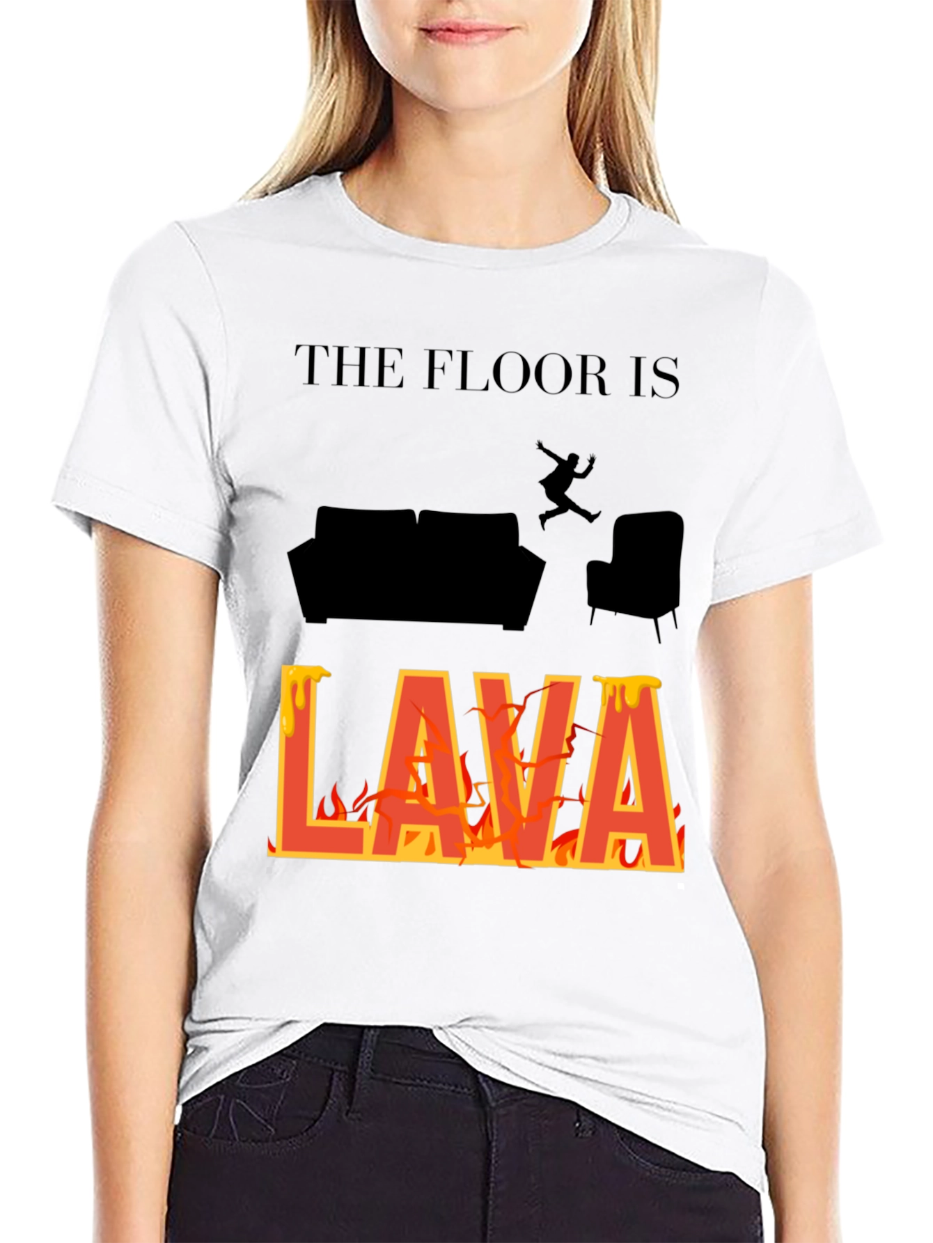 The Floor Is Lava T-Shirt Novelty Game Tee