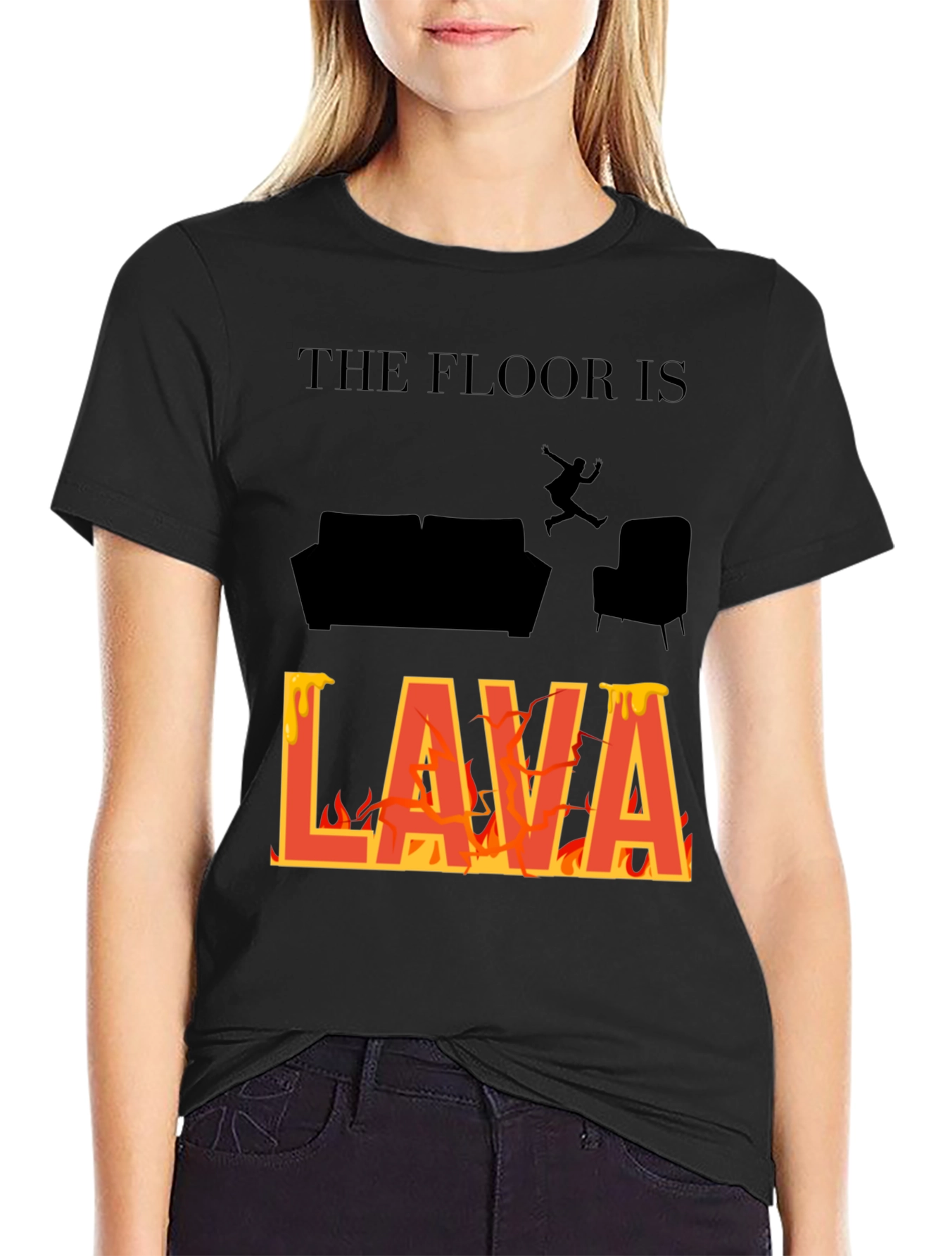 The Floor Is Lava T-Shirt Novelty Game Tee