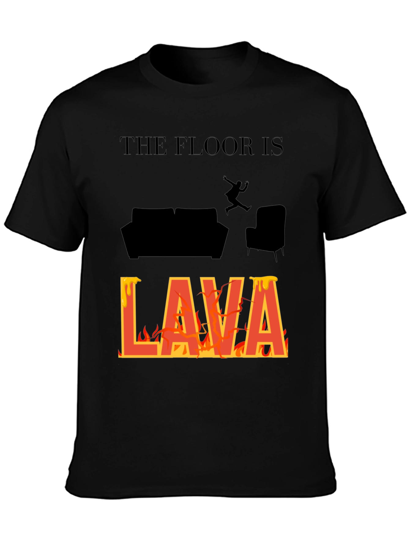 The Floor Is Lava T-Shirt Novelty Game Tee