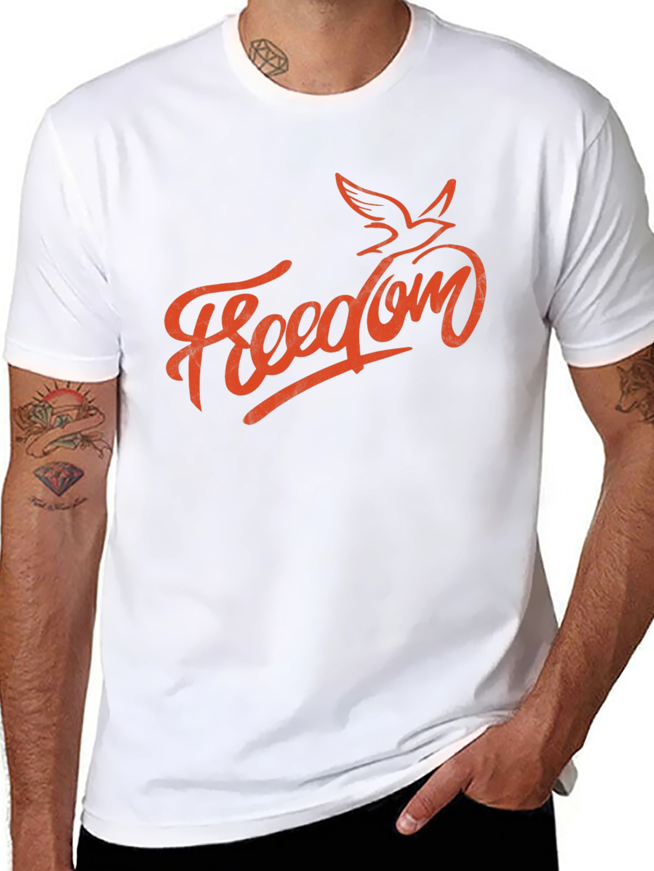 Freedom Bird Graphic Tee - Mens Casual Style