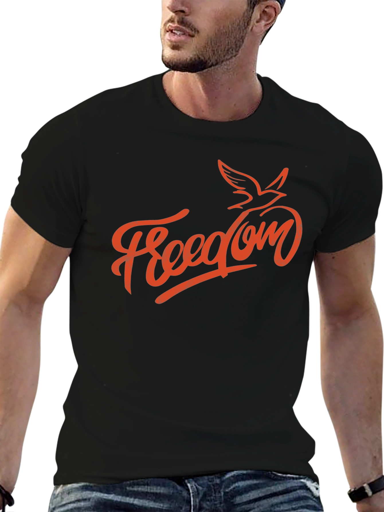 Freedom Bird Graphic Tee - Mens Casual Style
