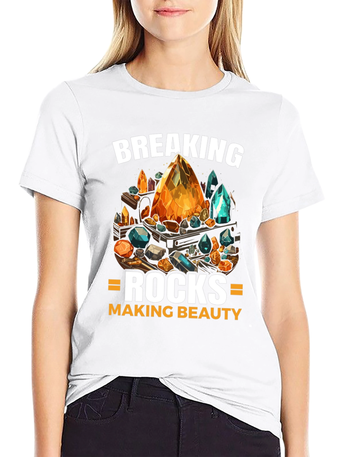 Breaking Rocks Making Beauty Graphic Tee