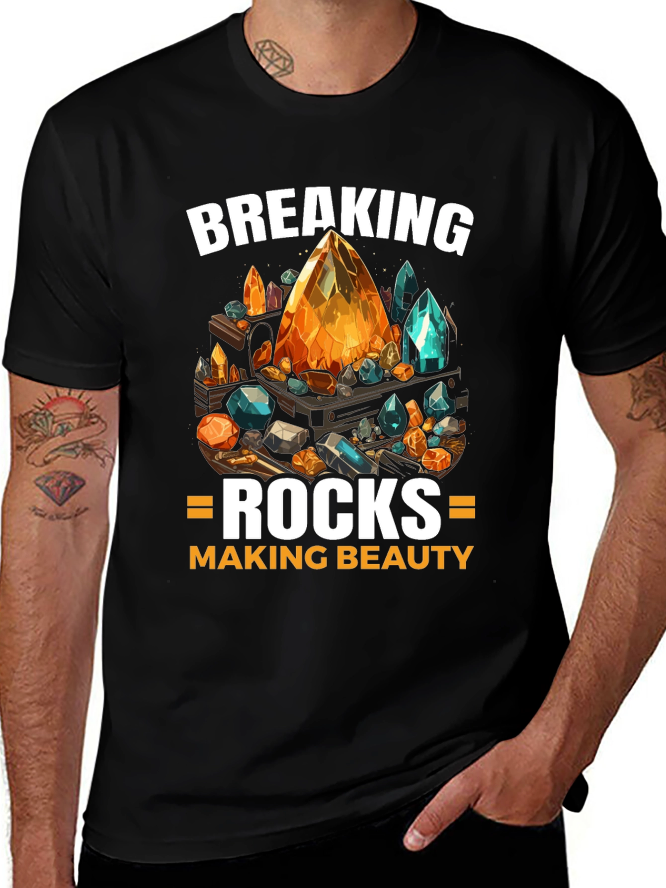 Breaking Rocks Making Beauty Graphic Tee