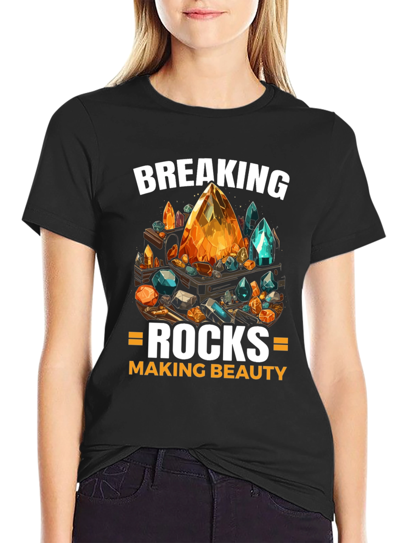 Breaking Rocks Making Beauty Graphic Tee