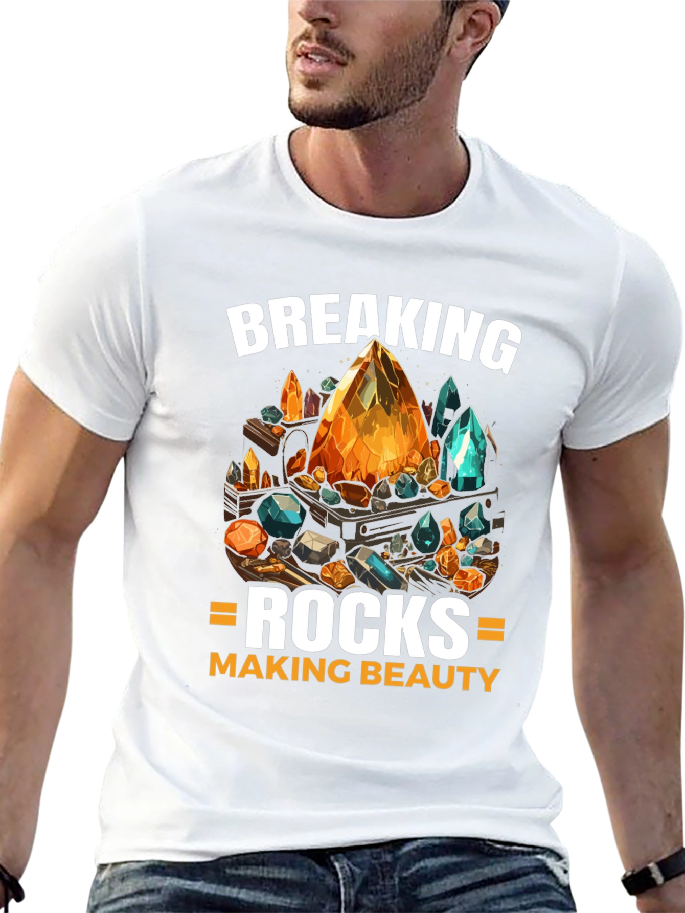 Breaking Rocks Making Beauty Graphic Tee