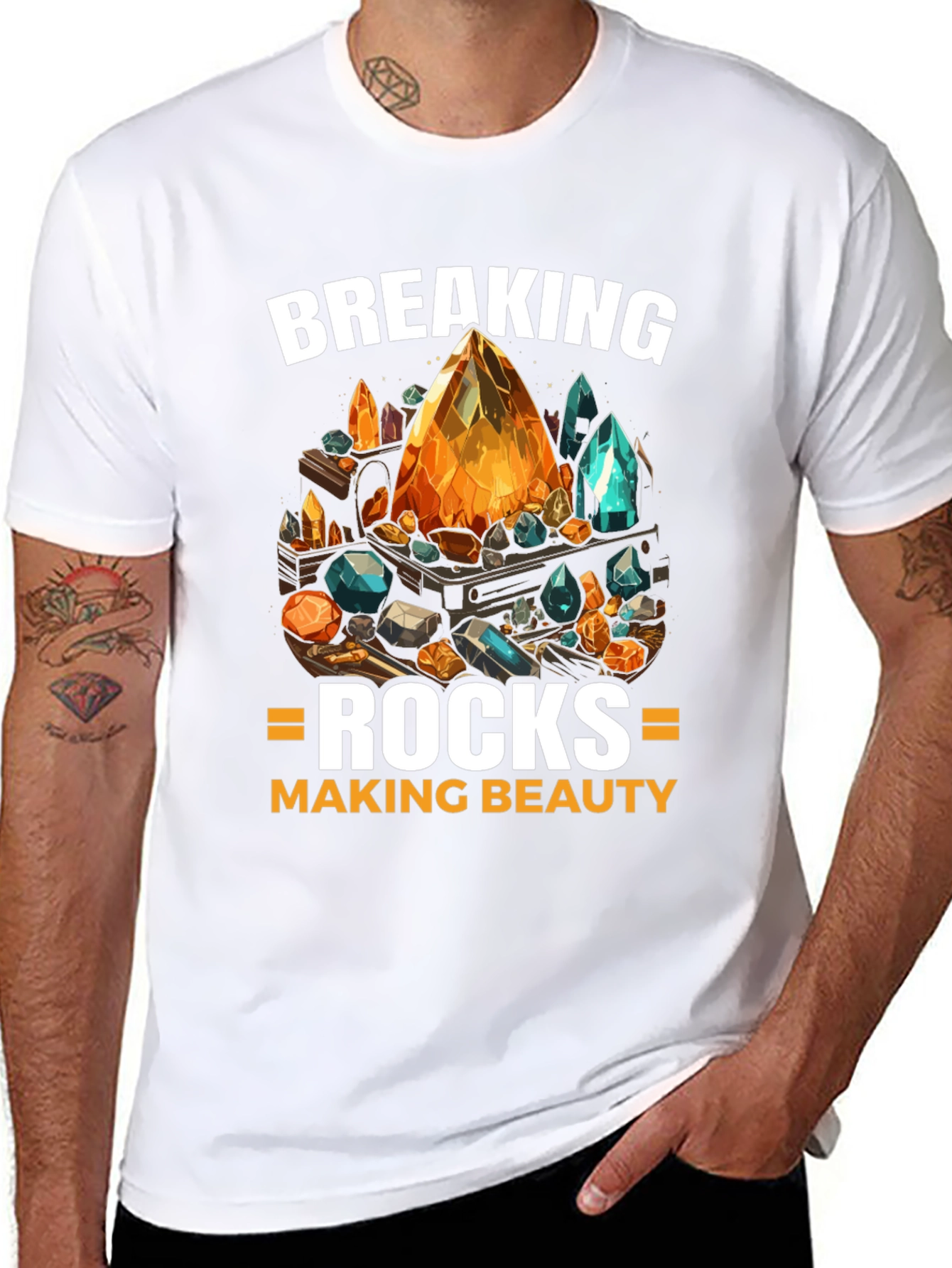 Breaking Rocks Making Beauty Graphic Tee