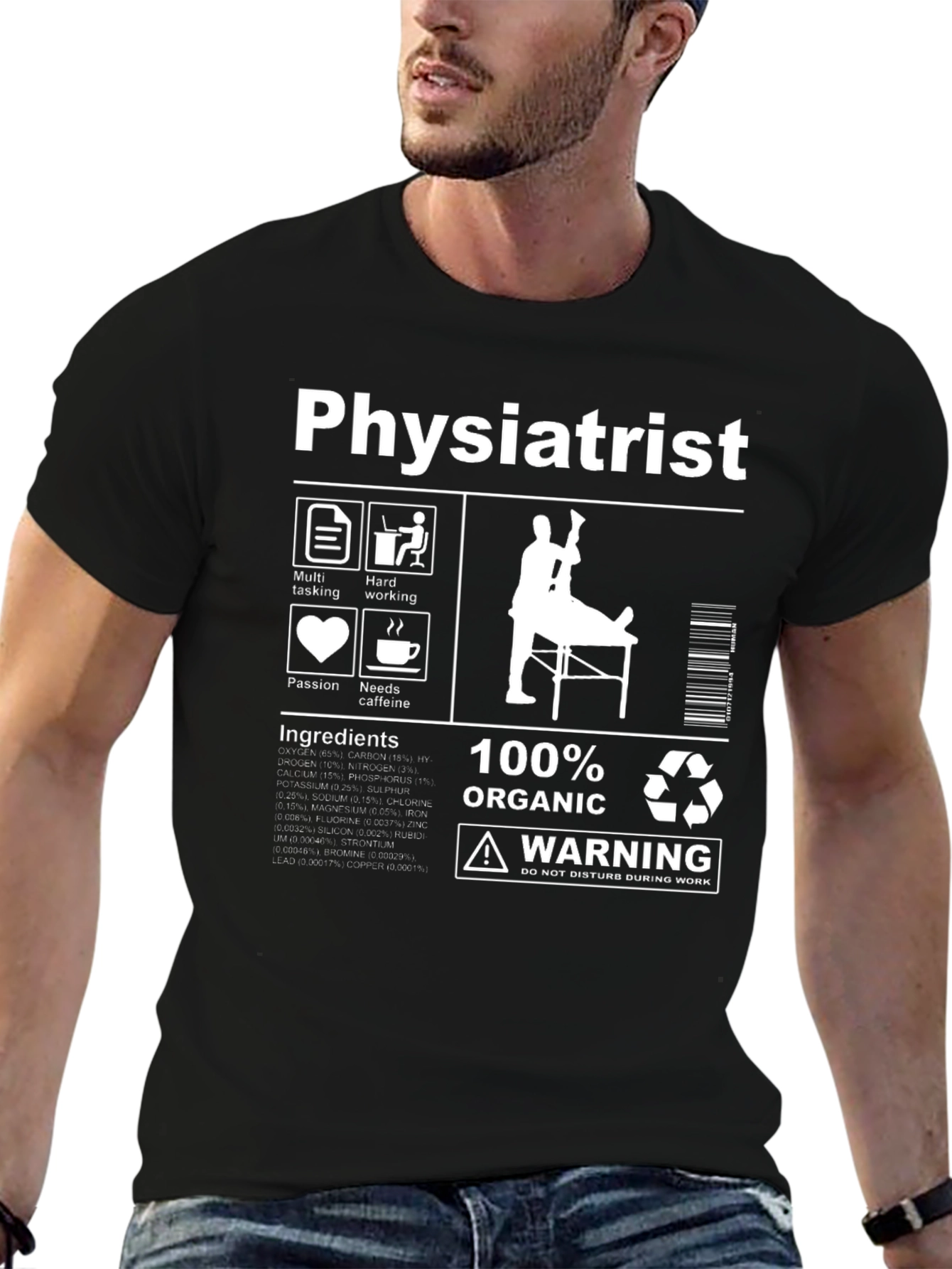 Physiatrist Organic T-Shirt - Multi-tasking Hard Working