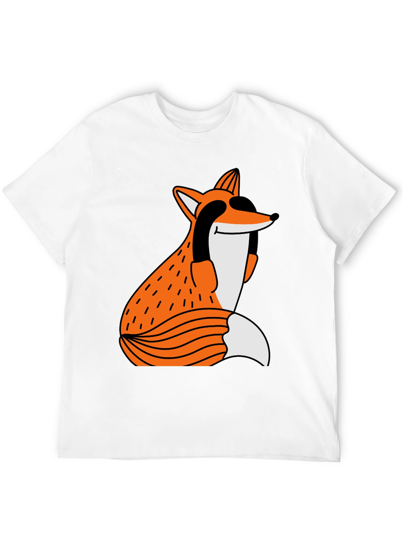 Funky Fox Graphic Tee - Unisex Black T-Shirt