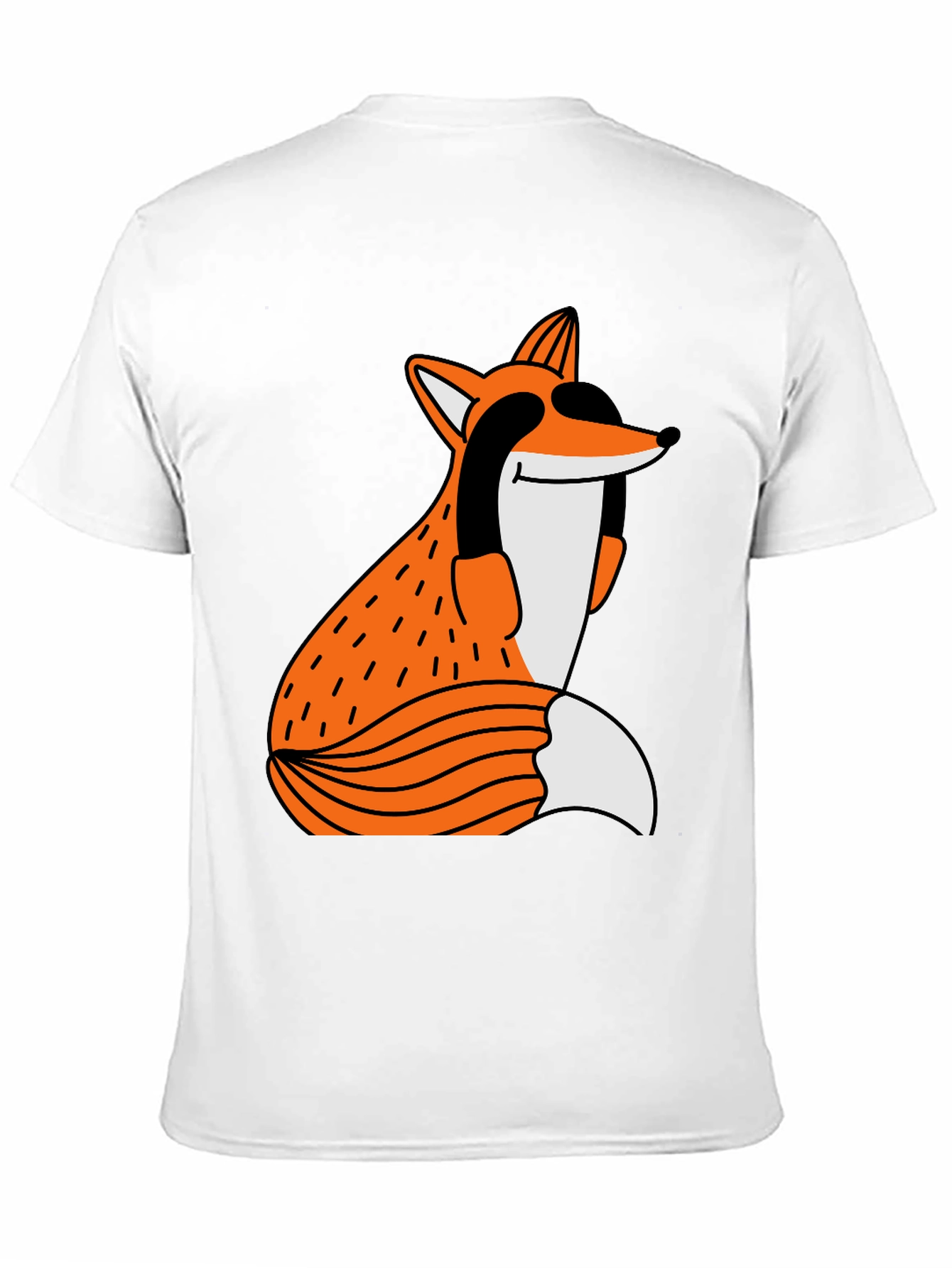 Funky Fox Graphic Tee - Unisex Black T-Shirt