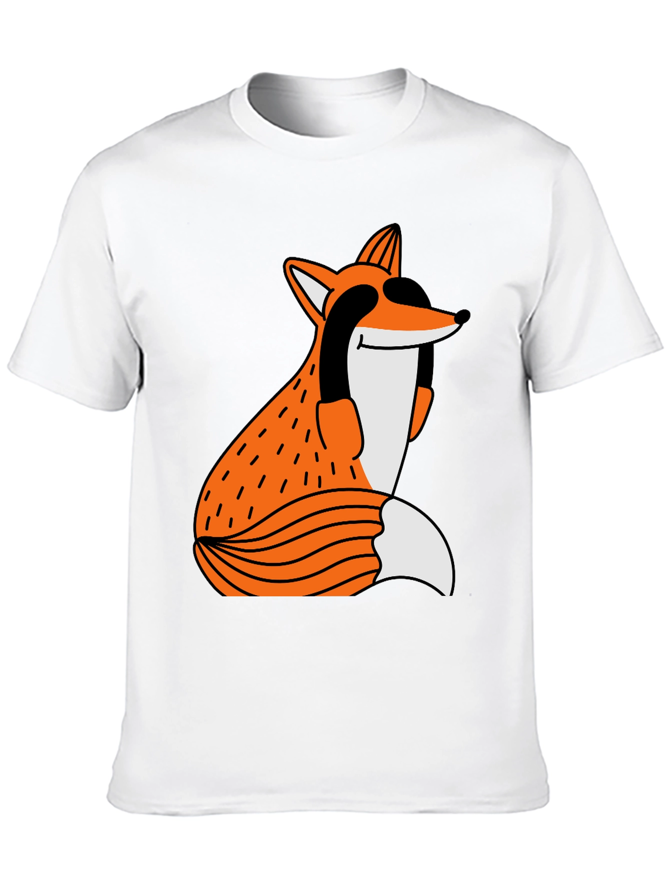 Funky Fox Graphic Tee - Unisex Black T-Shirt