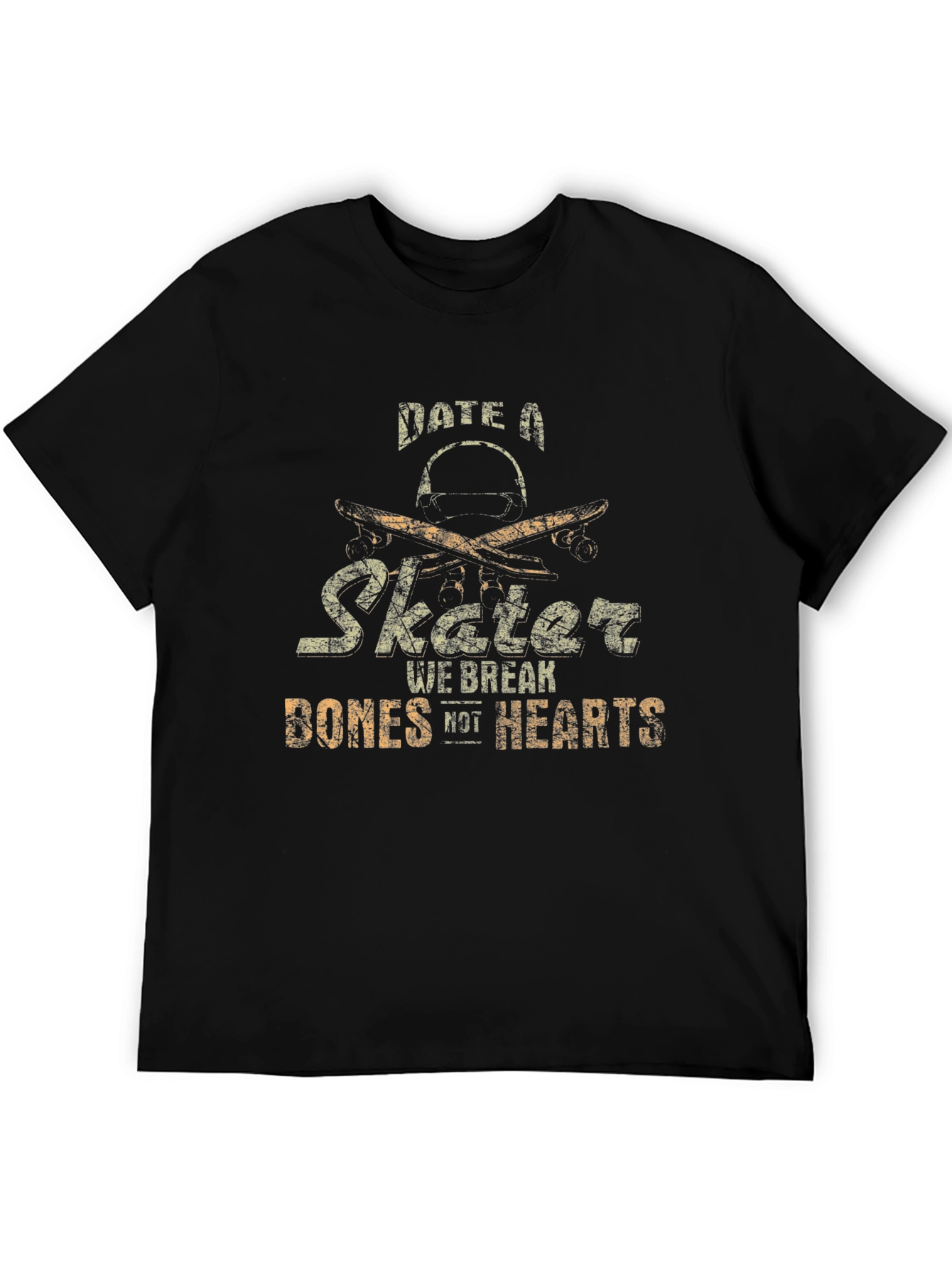 Date a Skater Black Graphic T-Shirt