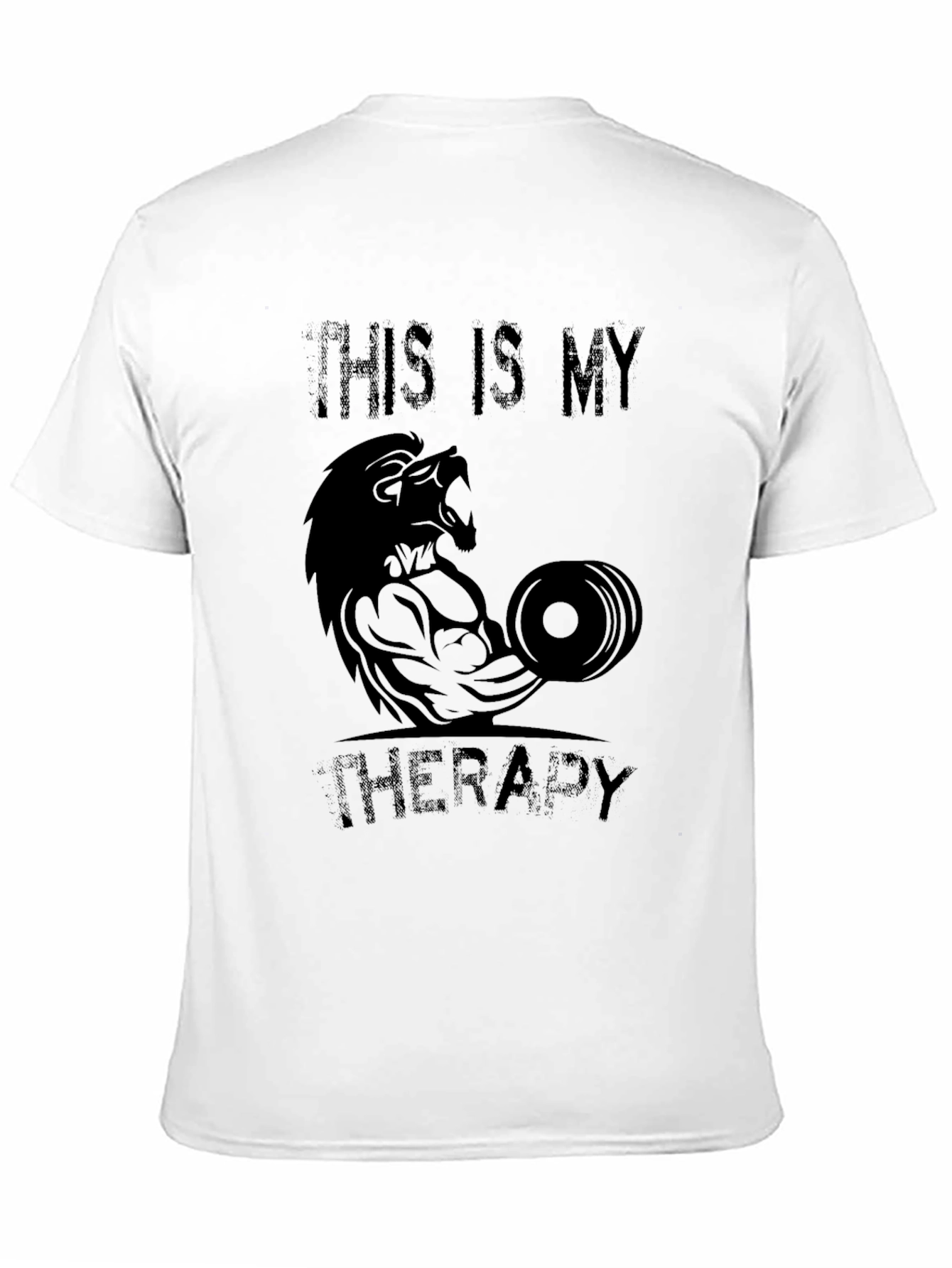 Lion Gym Therapy Black T-Shirt