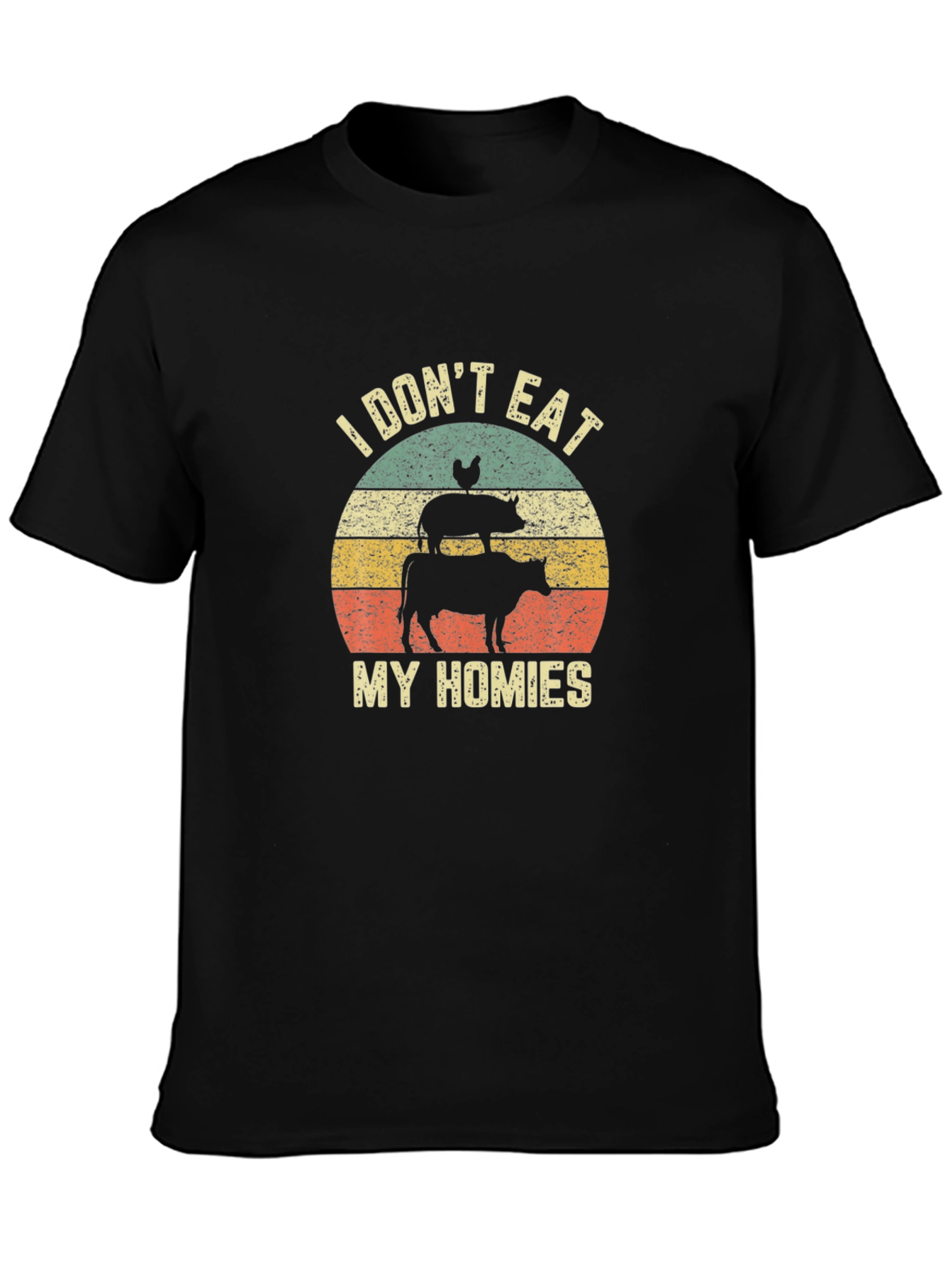 I Dont Eat My Homies T-Shirt Vegan Animal Lover