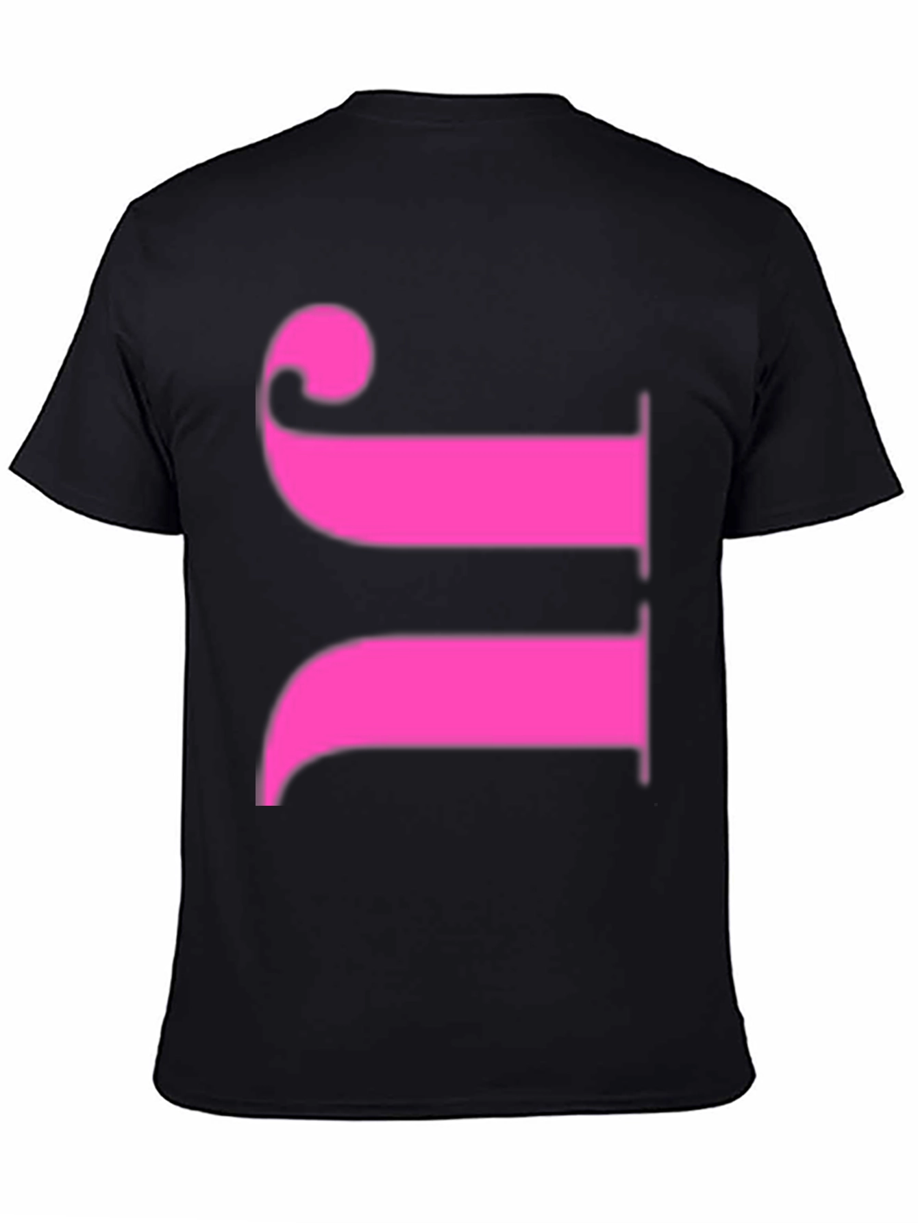 Bold Graphic Tee - Pink Symbol on Black
