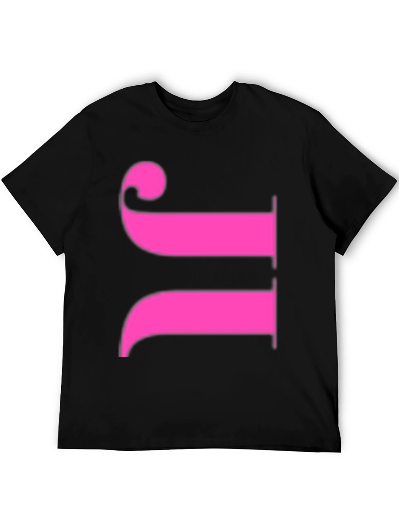 Bold Graphic Tee - Pink Symbol on Black