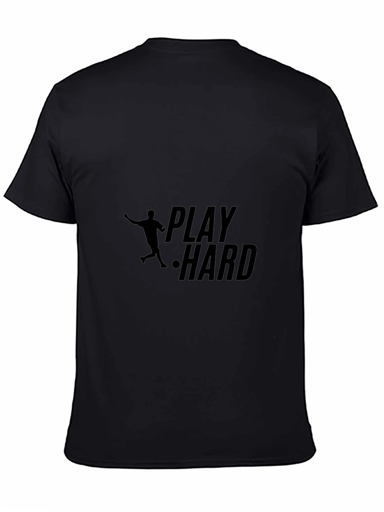 Play Hard Black Graphic Tee